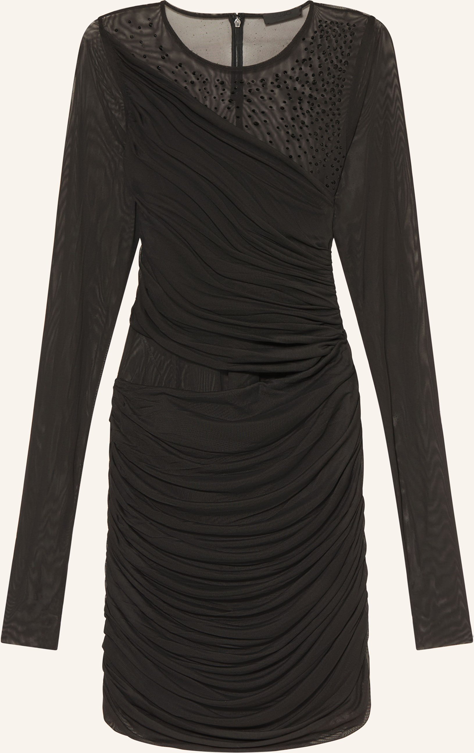 Liu Jo Etuikleid Aus Mesh Mit Schmucksteinen schwarz