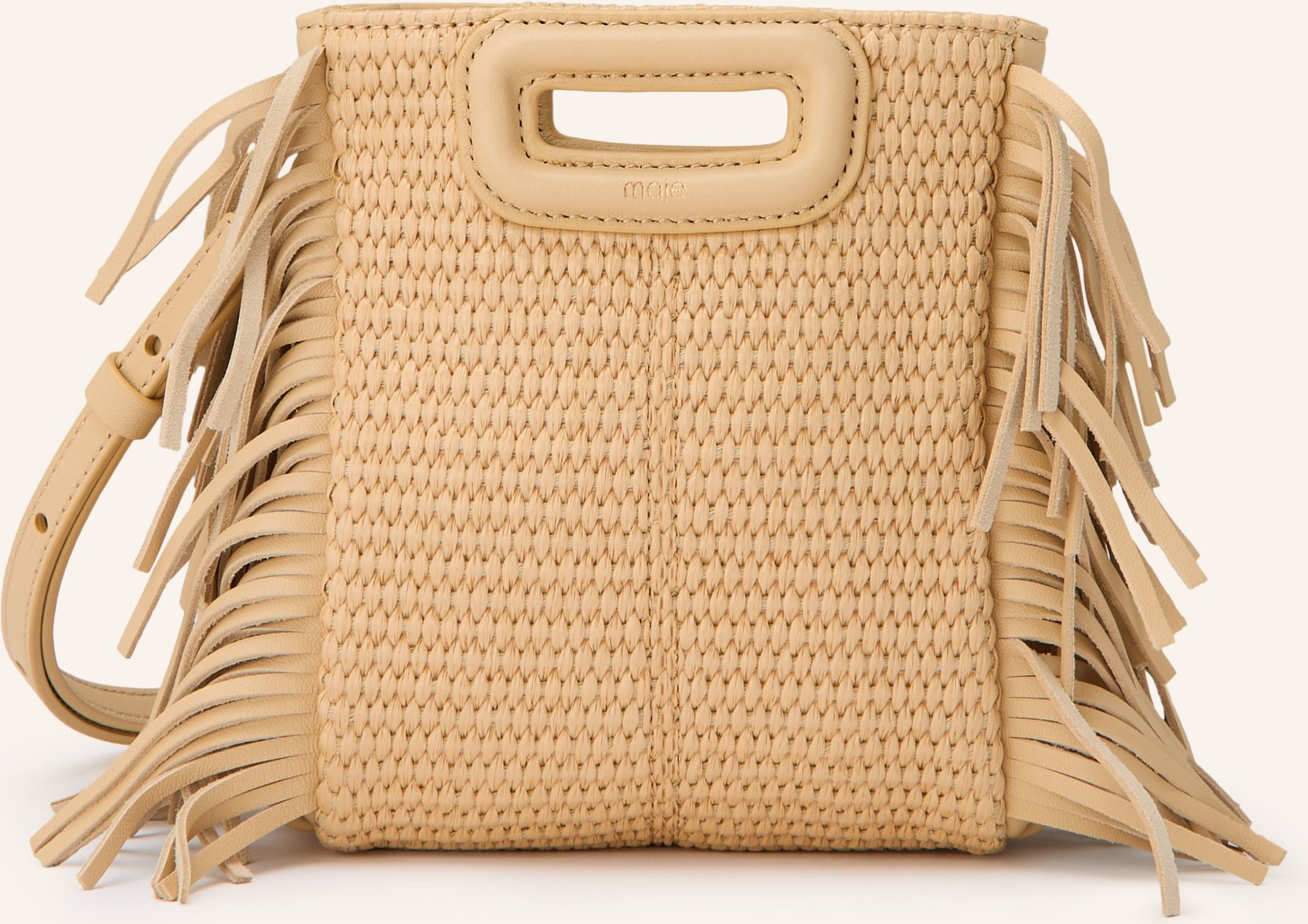 Maje Umhängetasche beige