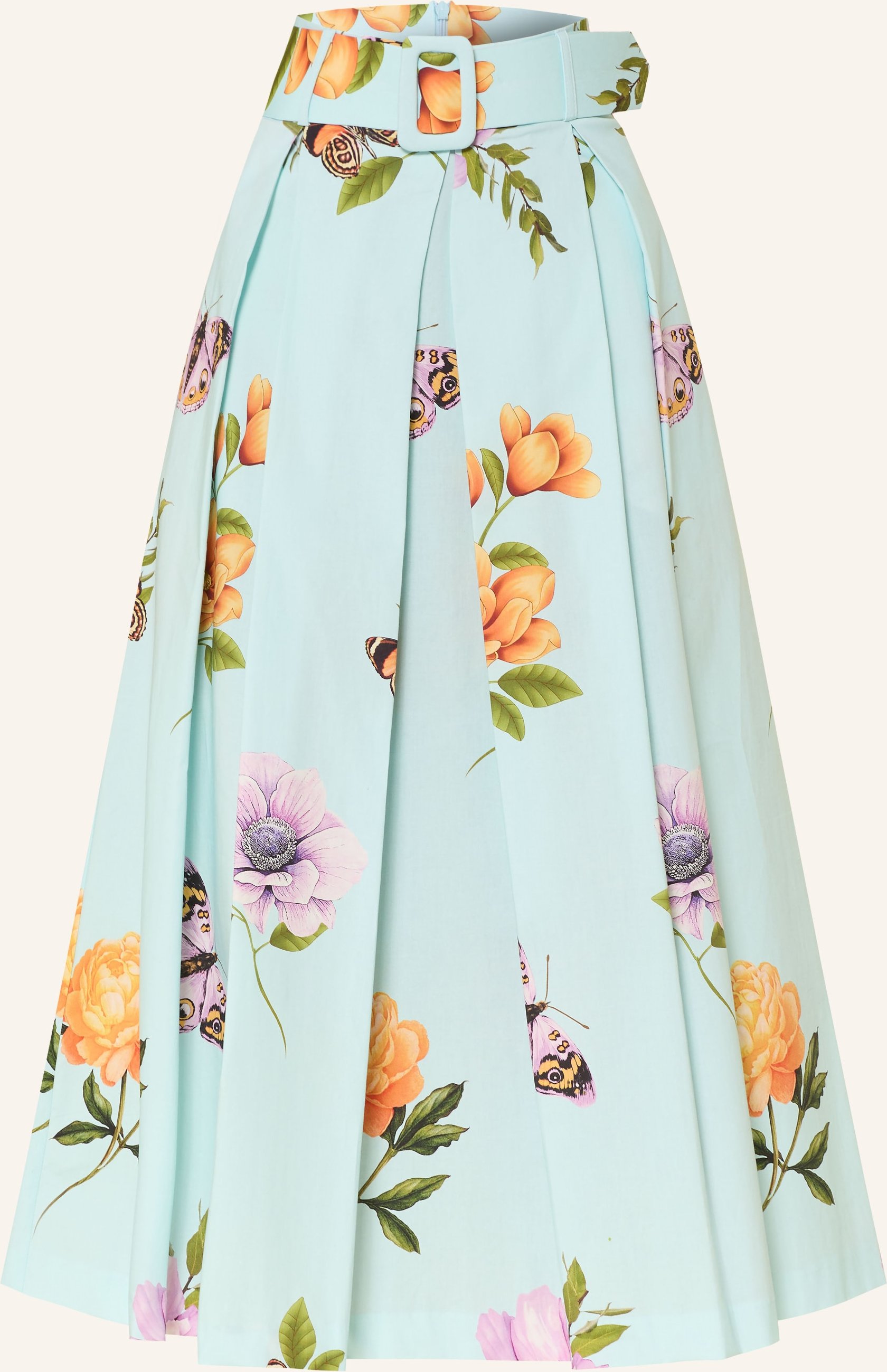 The Abito Faltenrock blau