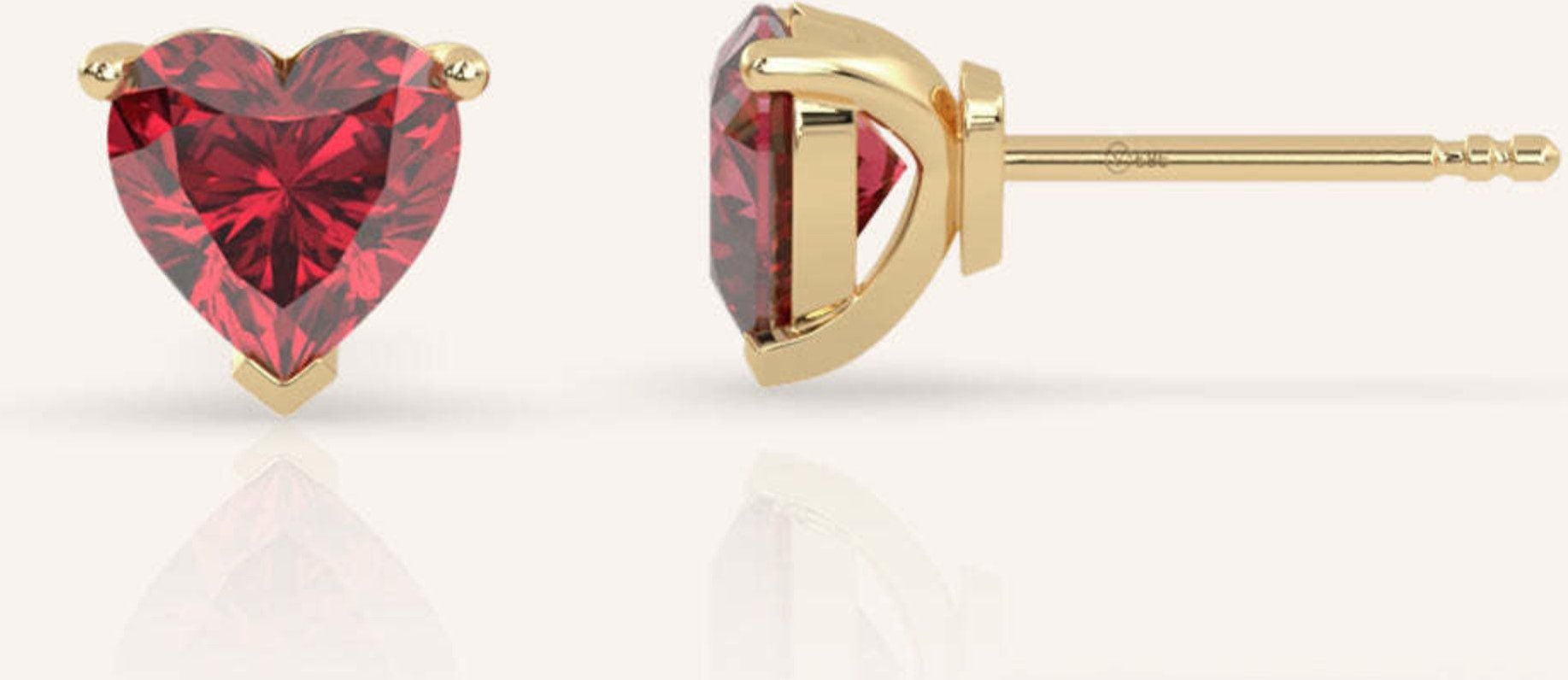 Veynou Ohrstecker Adore Aus 14 Karat Recyceltem Gold Und 2.70ct. Lab-Grown Rubin gold