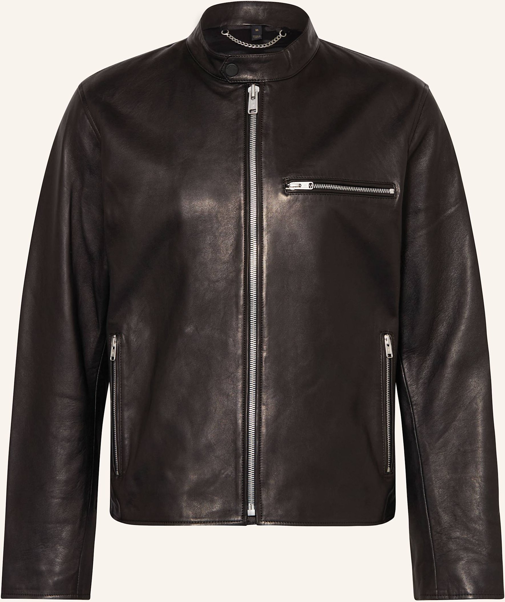 Belstaff Lederjacke Track Racer schwarz