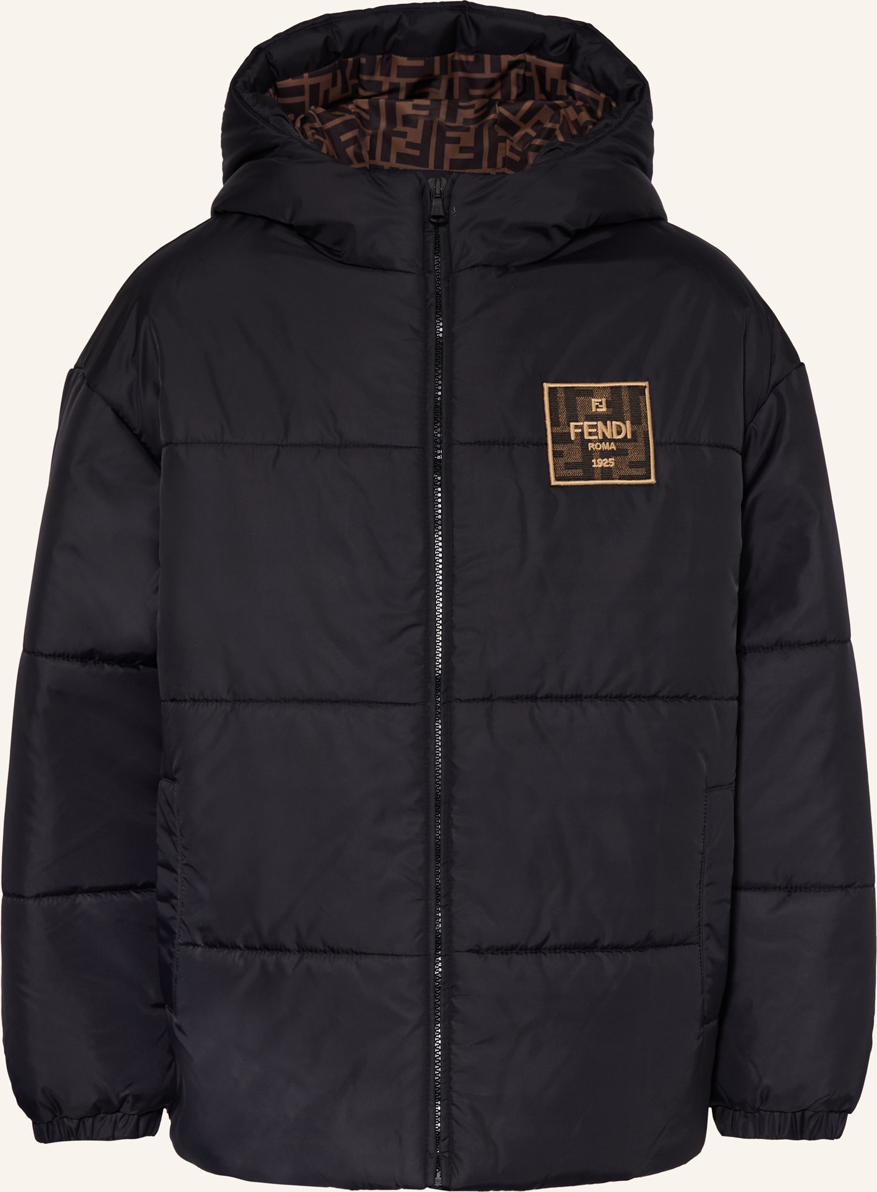Fendi Steppjacke schwarz
