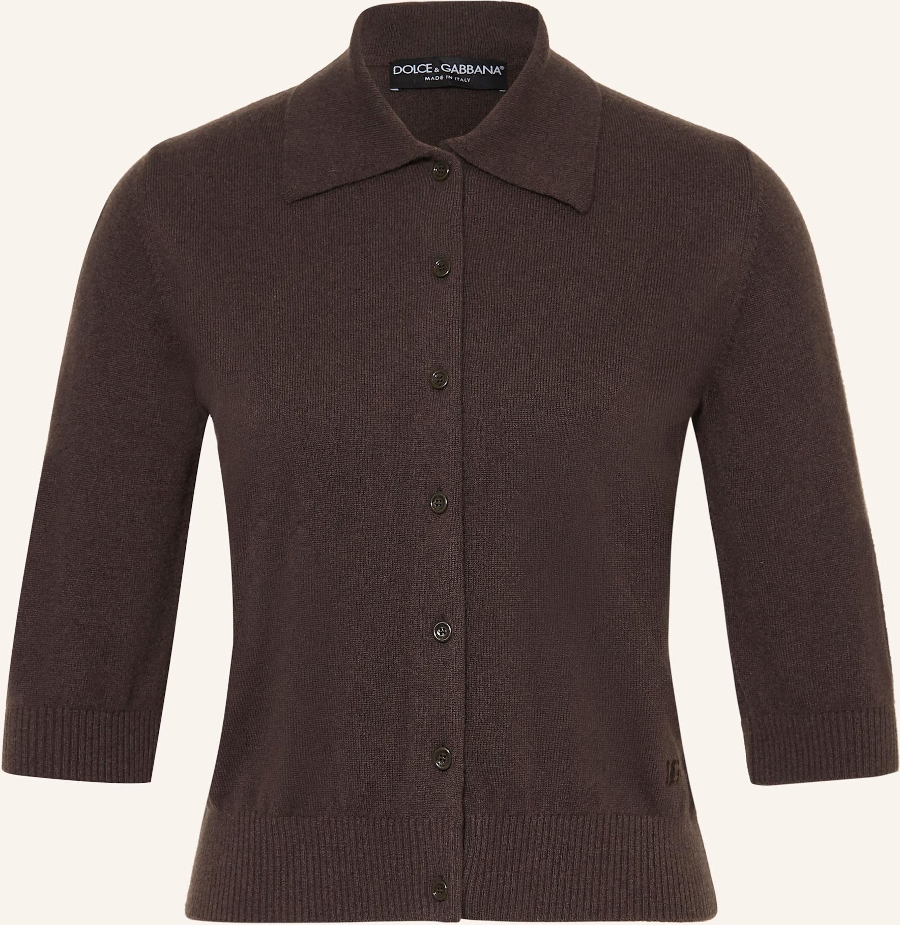 Dolce & Gabbana Strickjacke Aus Cashmere braun