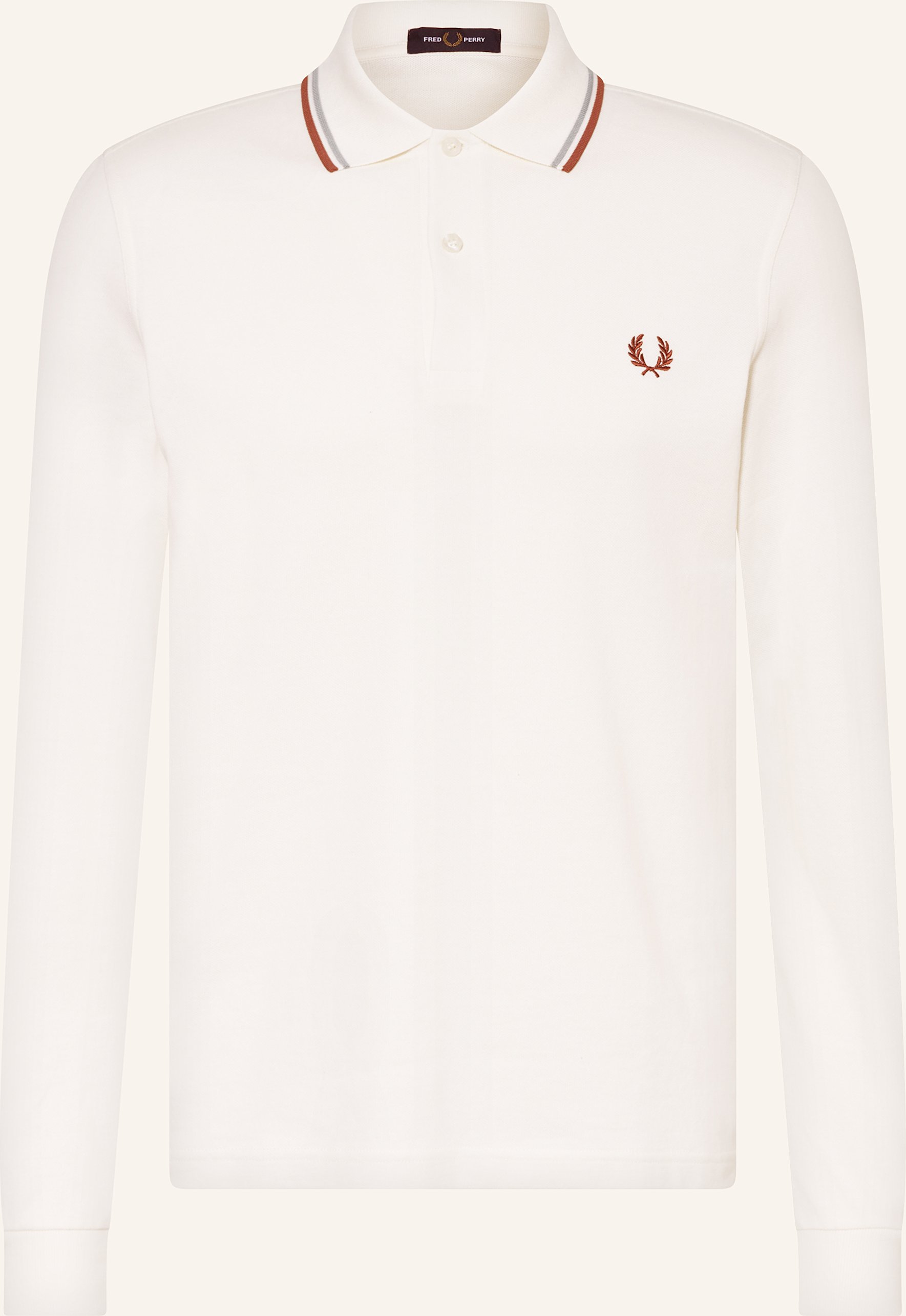 Fred Perry Piqué-Poloshirt m3636 Regular Fit weiss