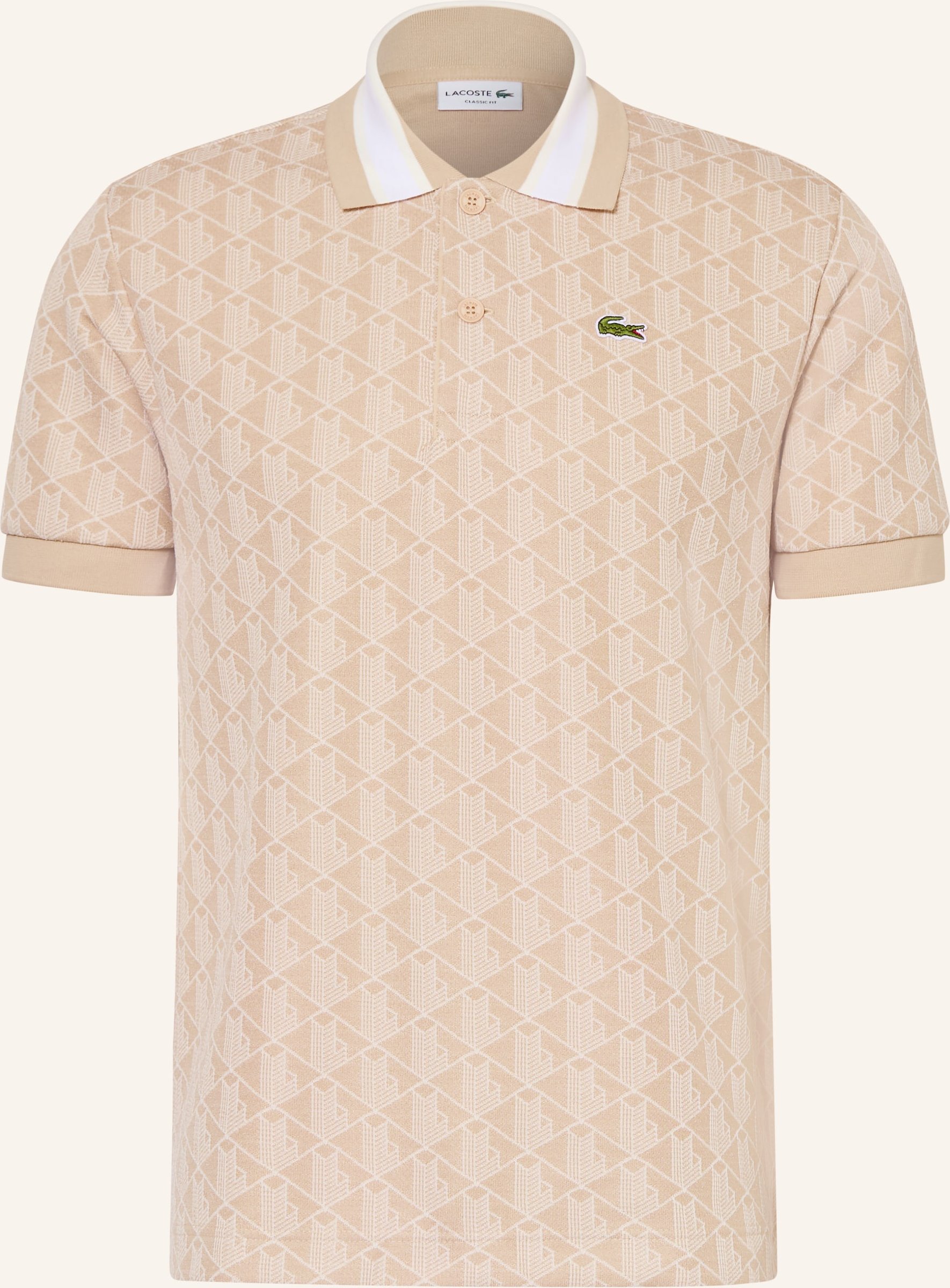 Lacoste Jersey-Poloshirt beige