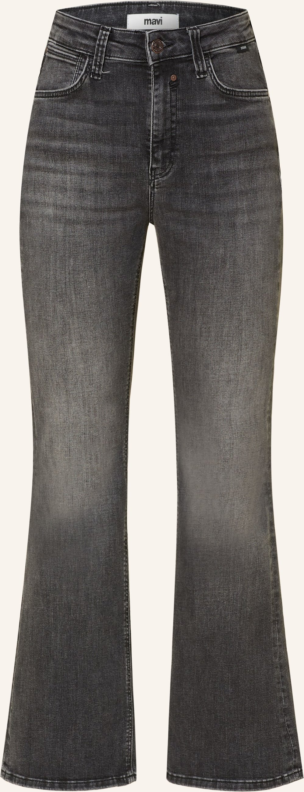 Mavi Flared Jeans Samara grau