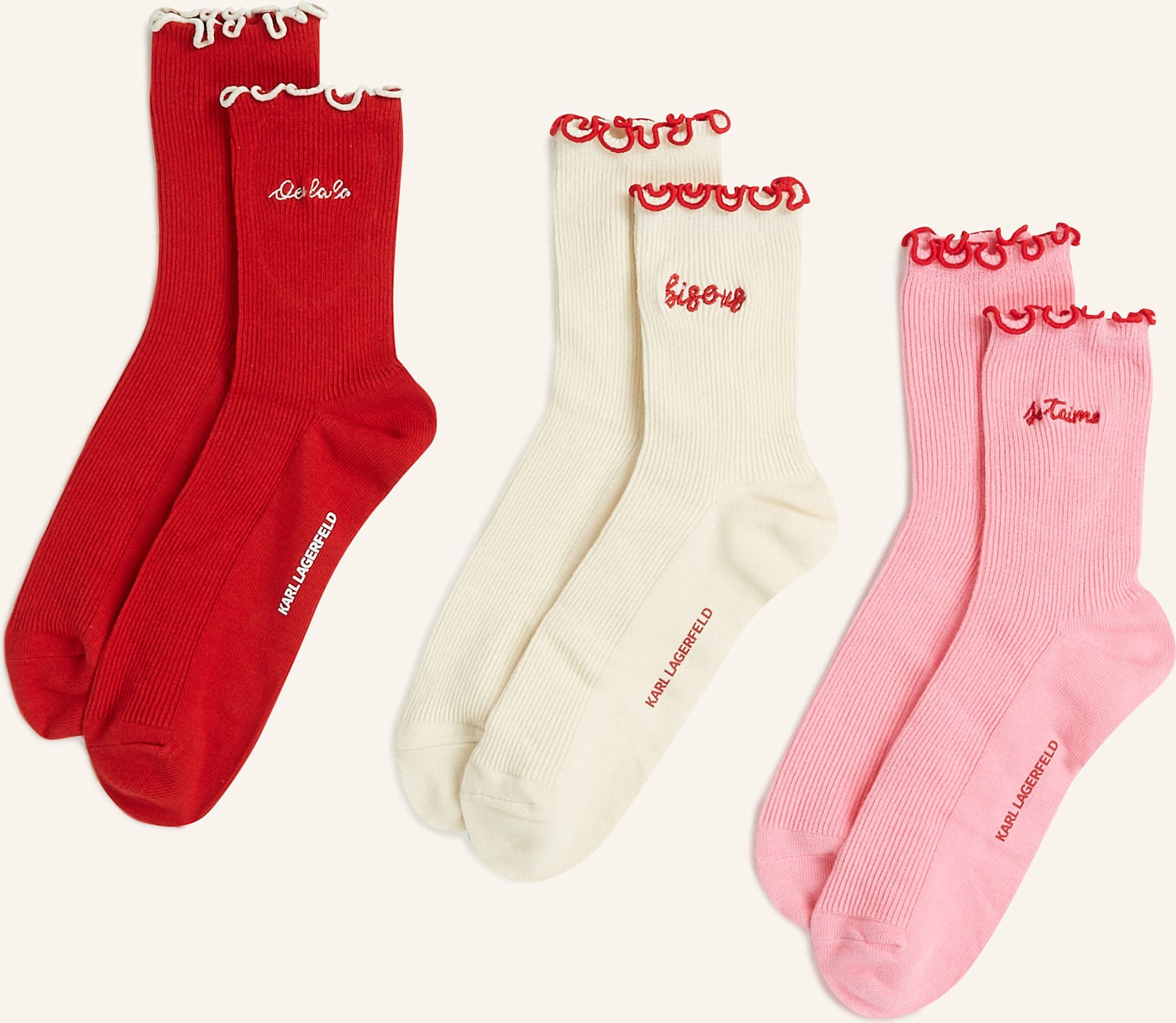 Karl Lagerfeld Socken beige