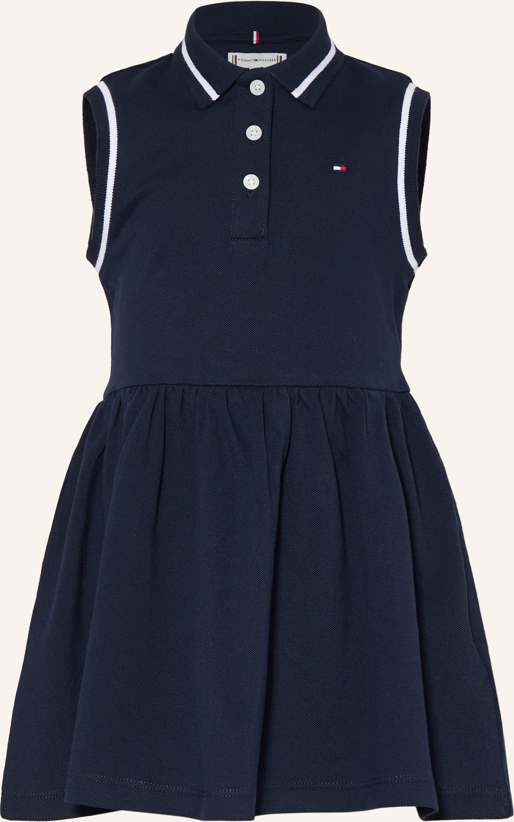Tommy Hilfiger Piqué-Polokleid blau