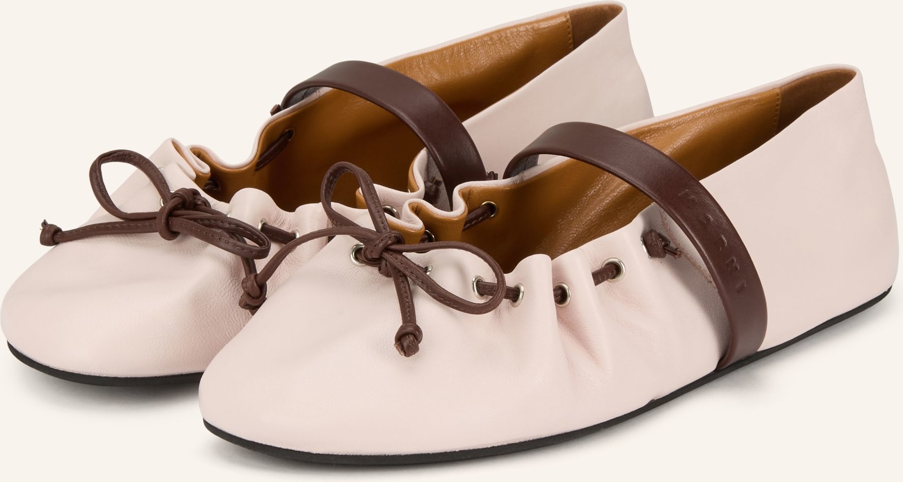Marni Mary-Jane-Ballerinas rosa