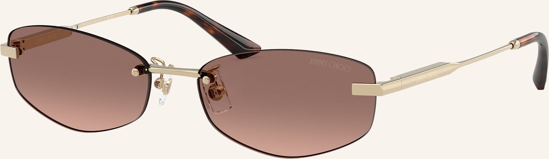 Jimmy Choo Sonnenbrille jc4013d gold