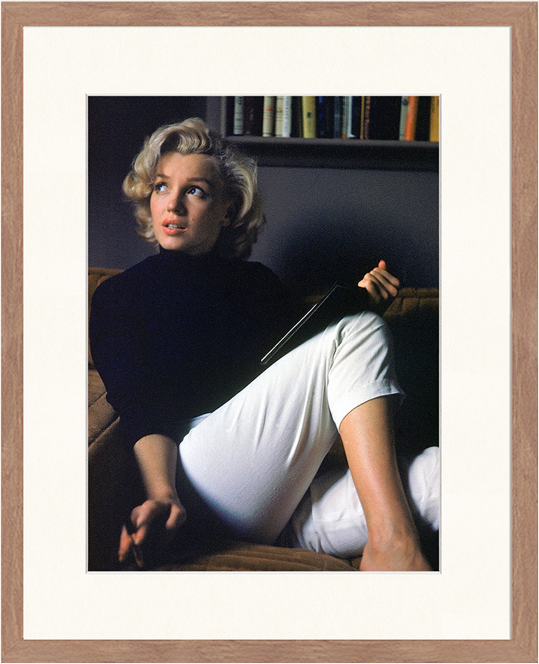 Any Image Wandbild Marilyn's Nachmittag Mit Rahmen braun