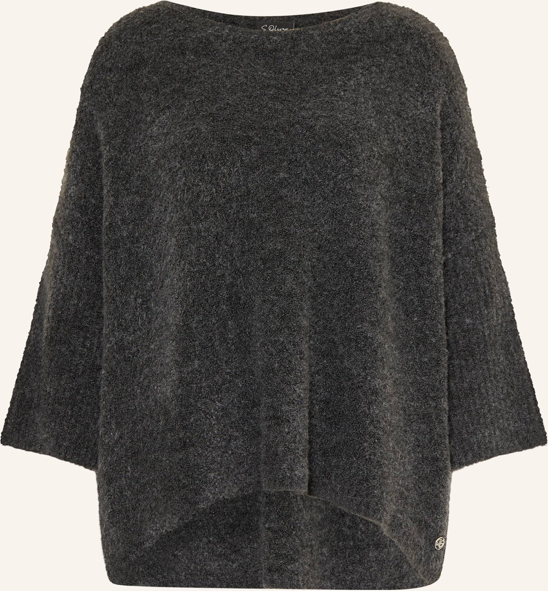 S.Oliver Black Label Pullover Mit 3/4-Arm grau