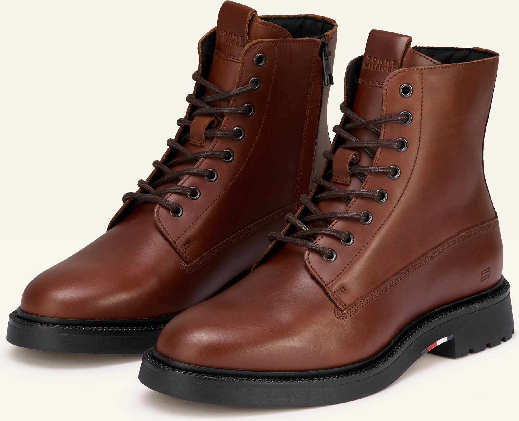 Tommy Hilfiger Schnürboots braun
