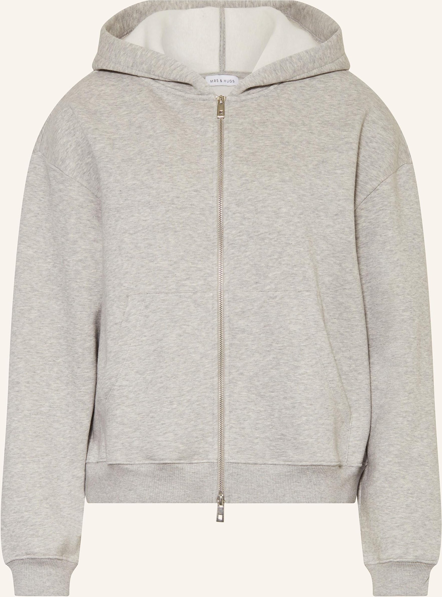 Mrs & Hugs Sweatjacke grau