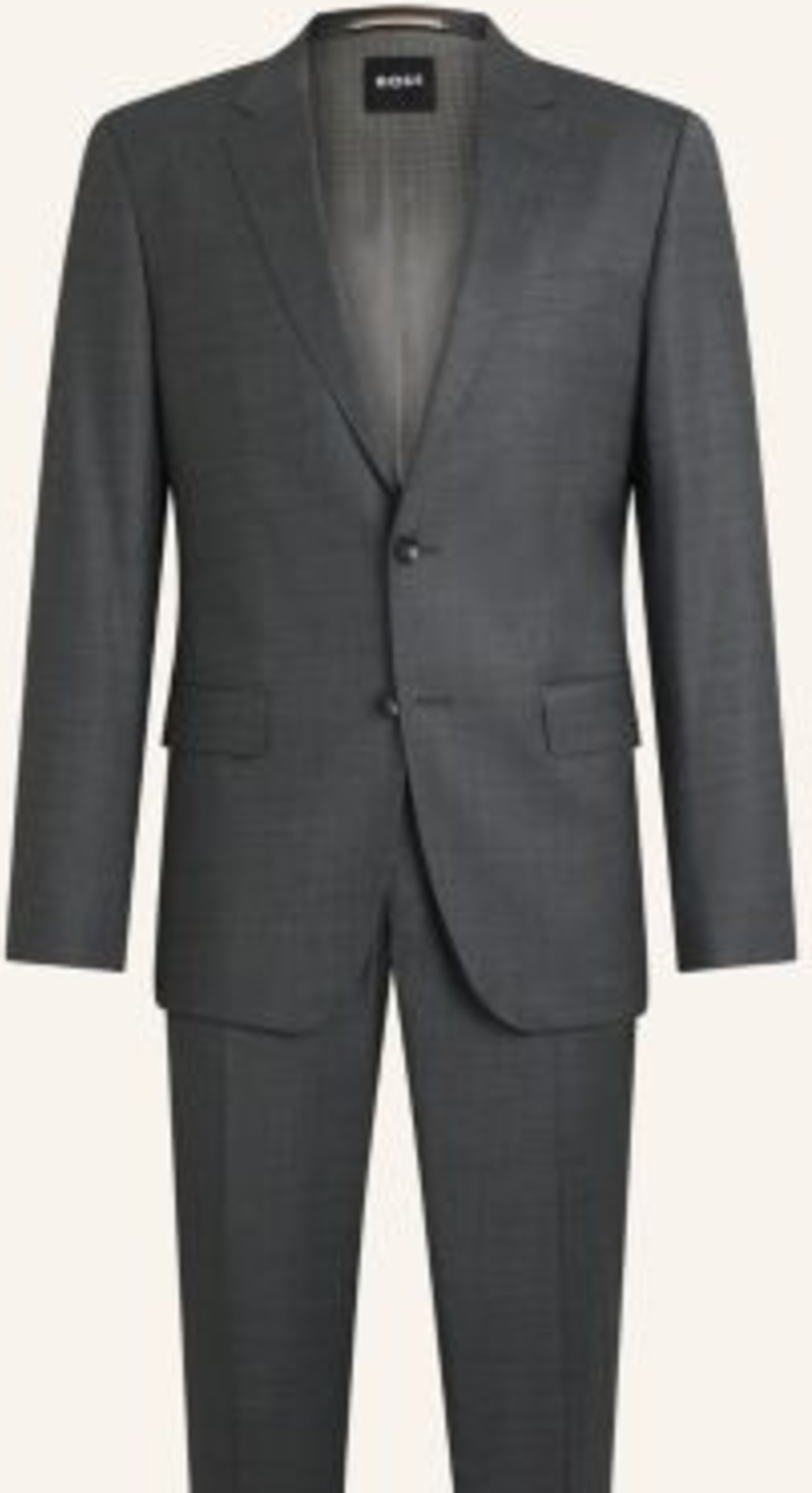 Boss Business Anzug H-Huge-2pcs-224 Slim Fit grau