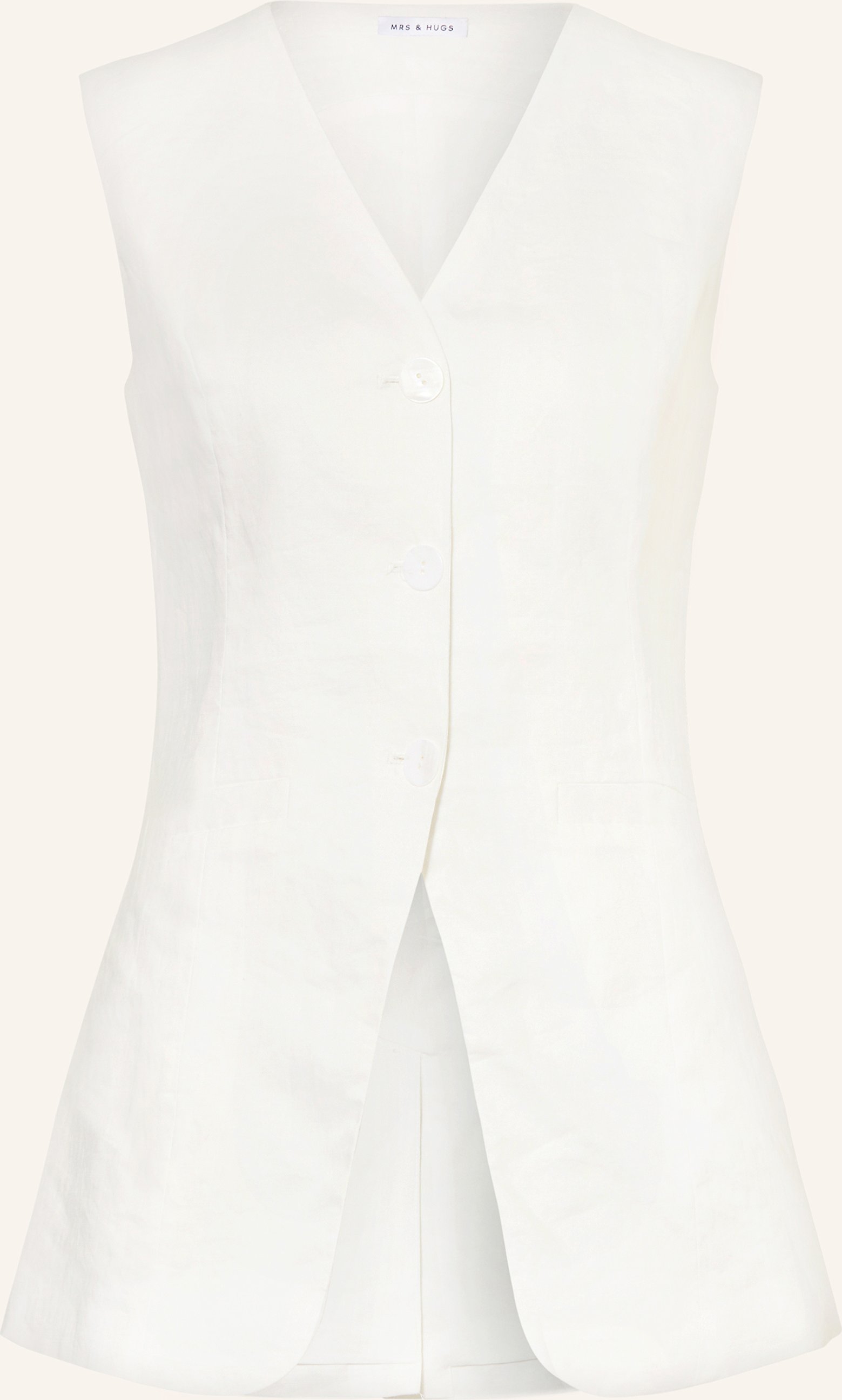 Mrs & Hugs Blazerweste weiss