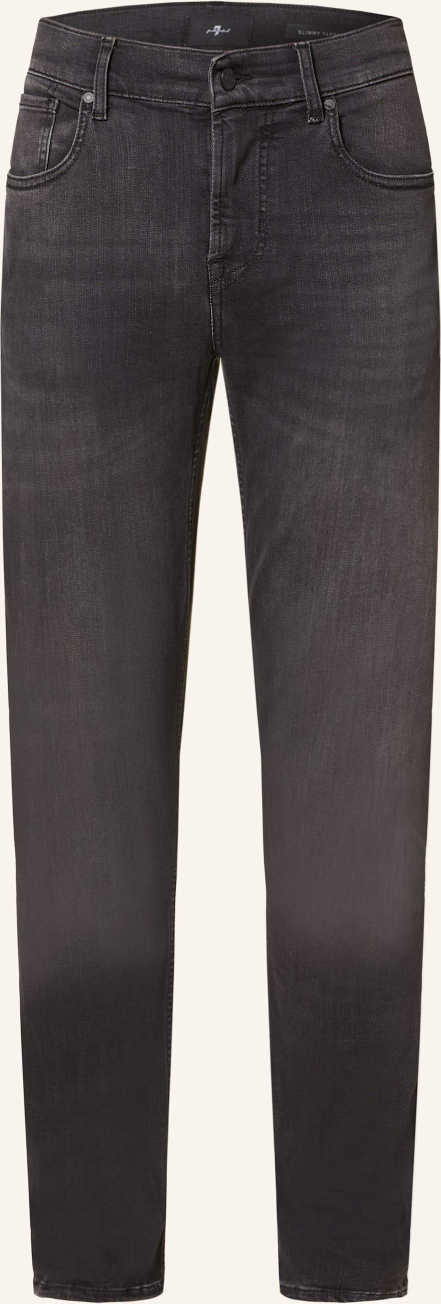 Thumbnail - 7 For All Mankind Jeans Slimmy Tapered Extra Slim Fit schwarz