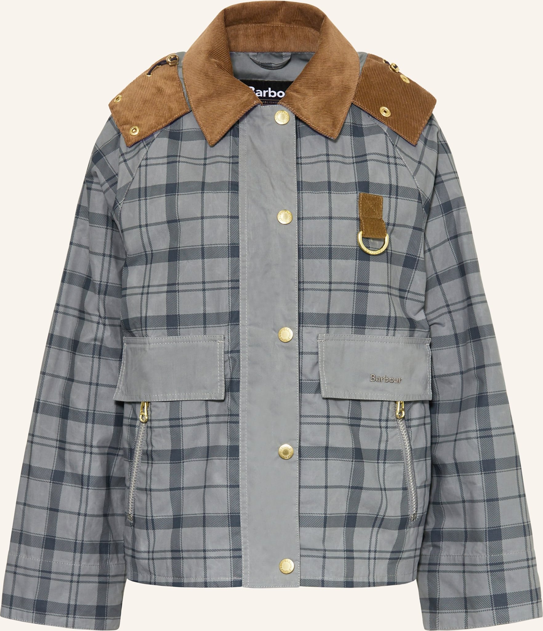 Barbour Jacke Carnforth Mit Abnehmbarer Kapuze blau