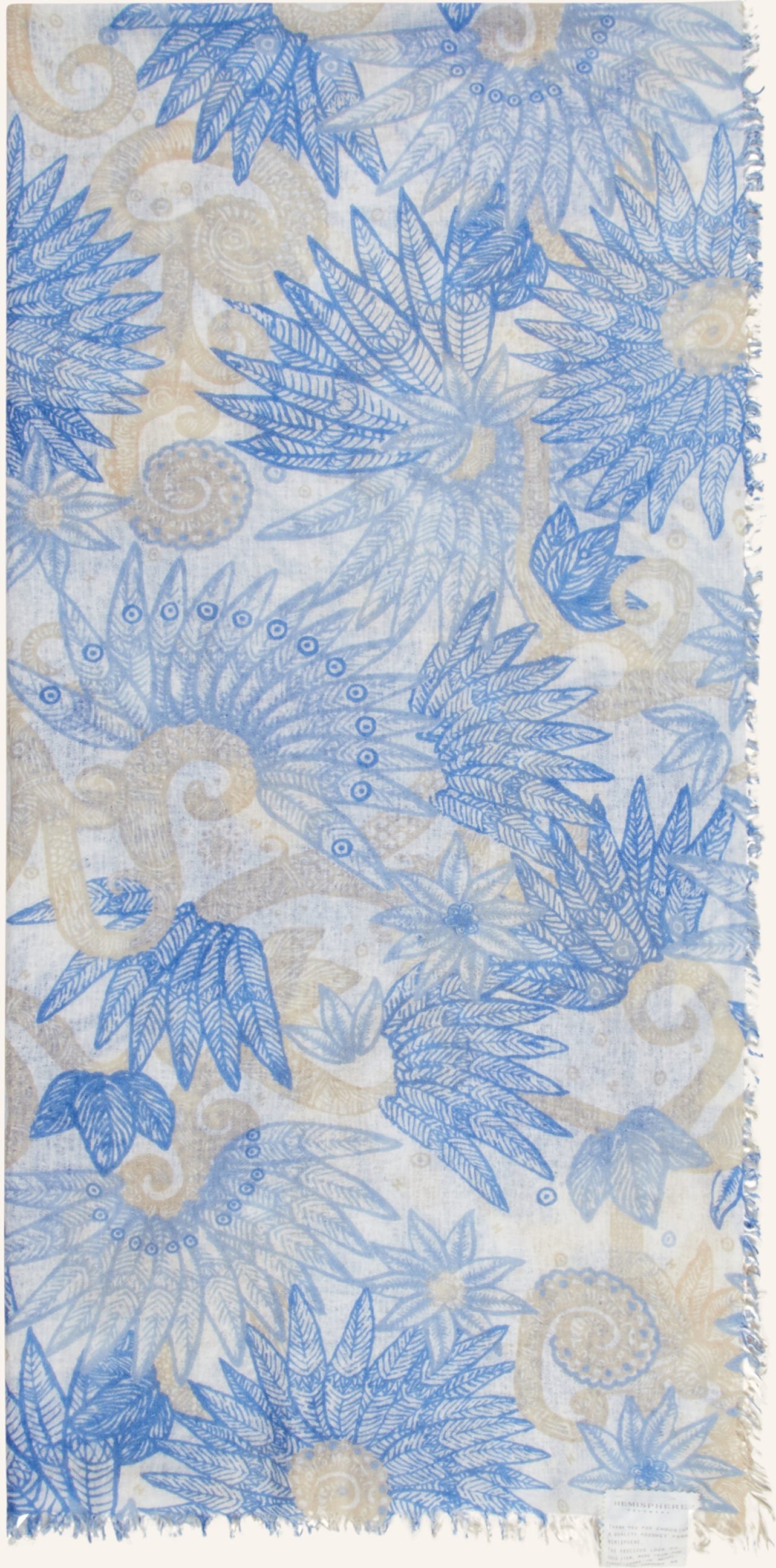 Hemisphere Schal Inke blau