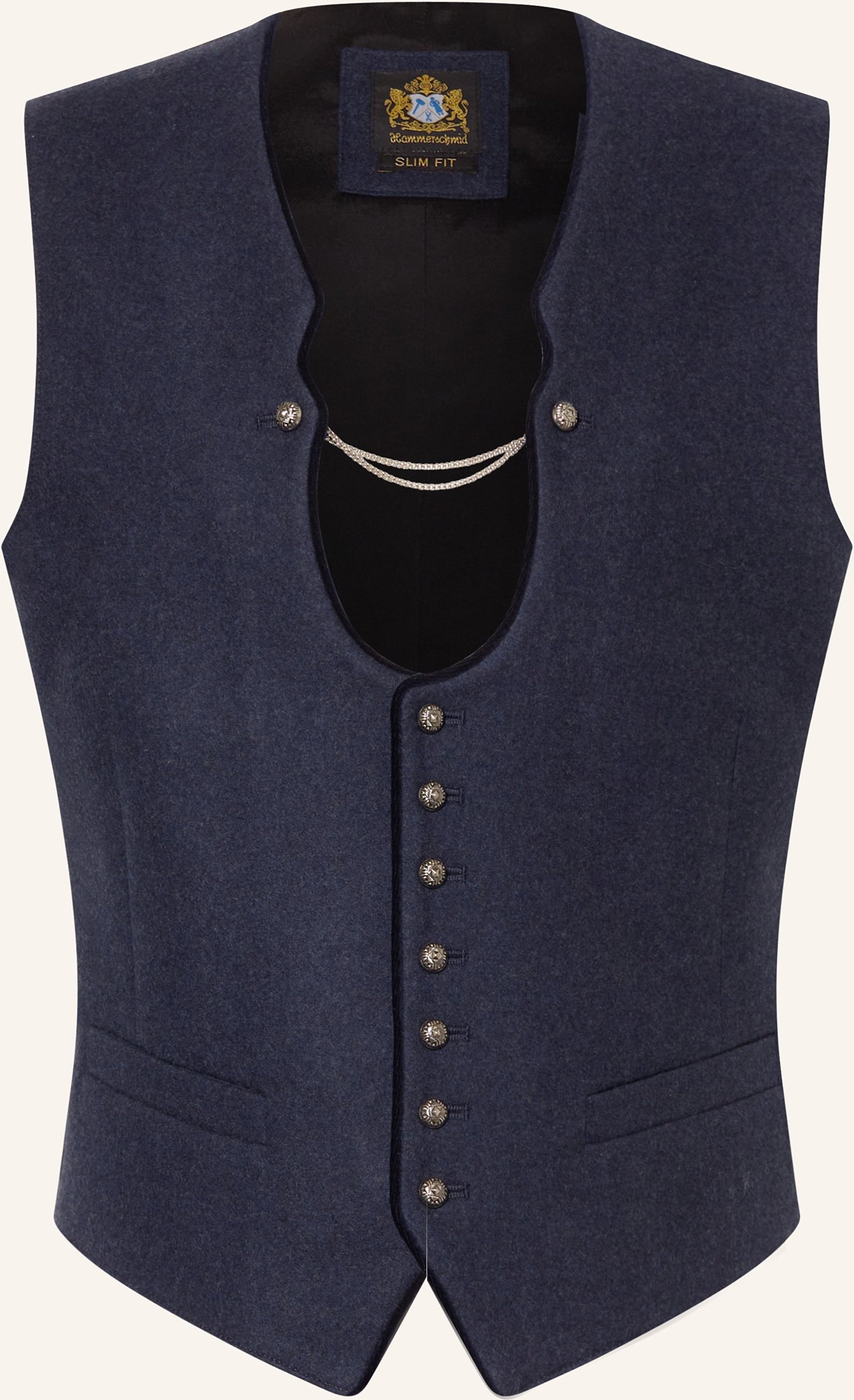 Thumbnail - Hammerschmid Trachtenweste Vizenz Slim Fit blau