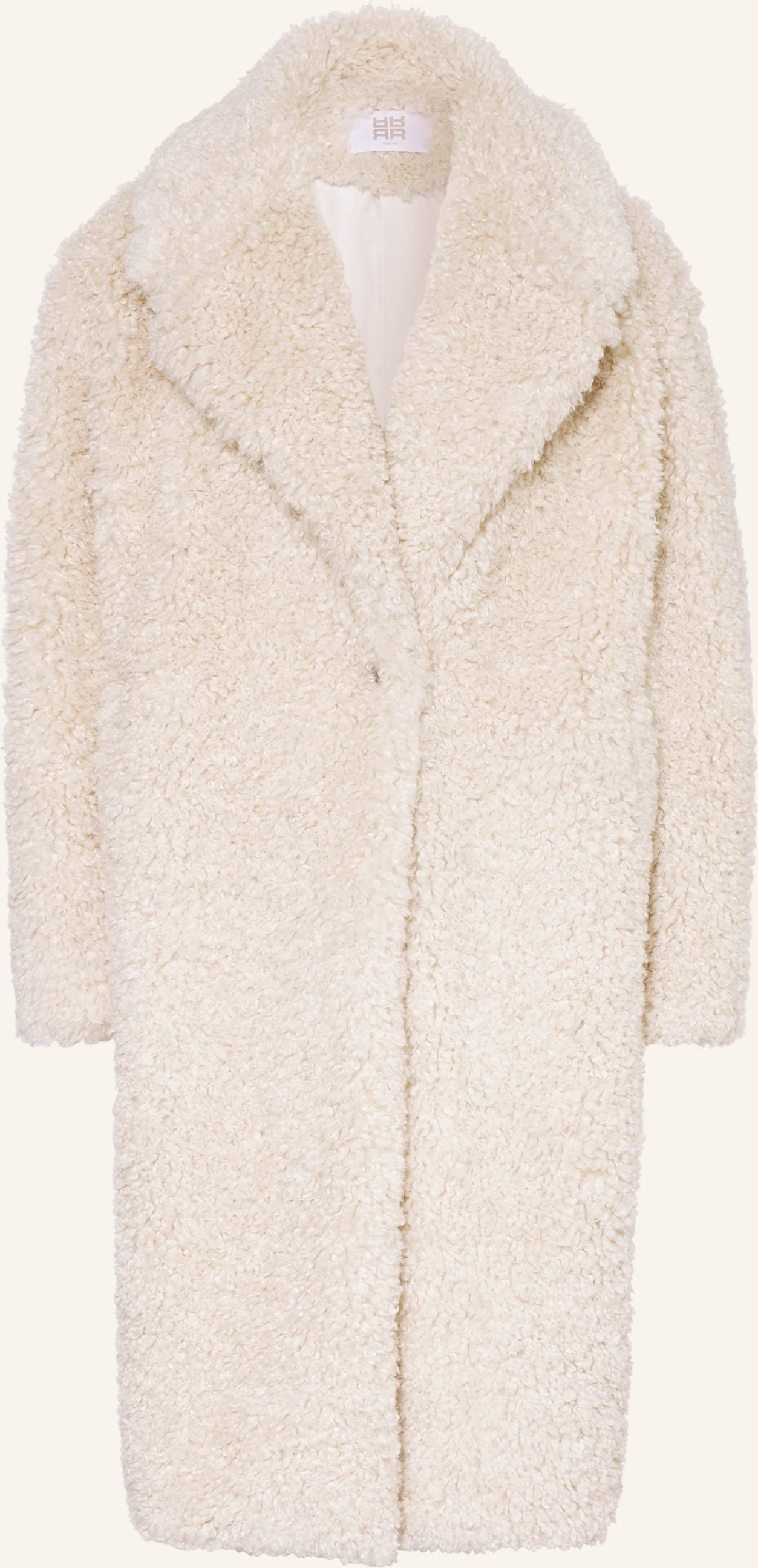 Riani Teddyfell-Mantel weiss