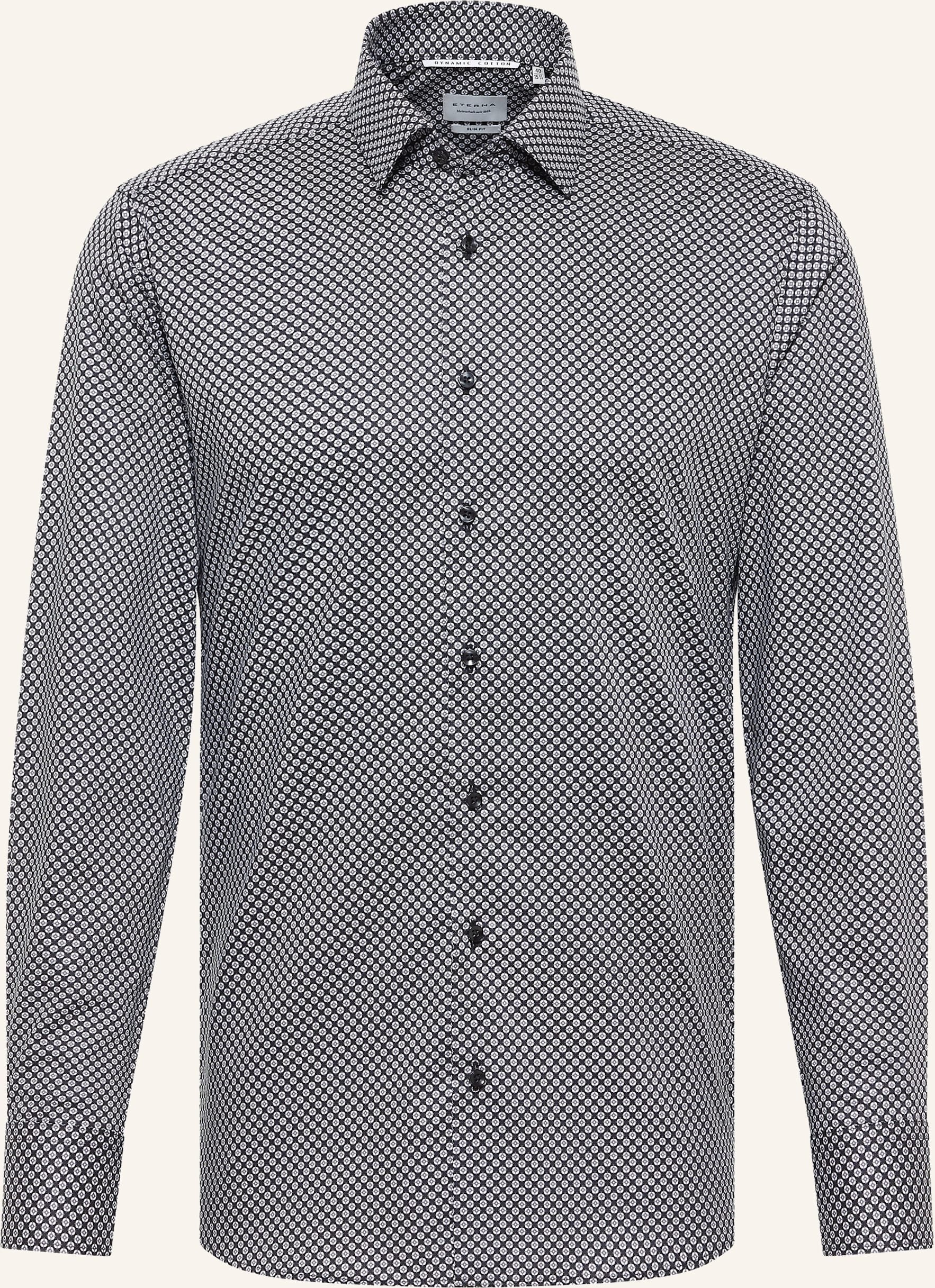 Eterna Hemd Slim Fit grau