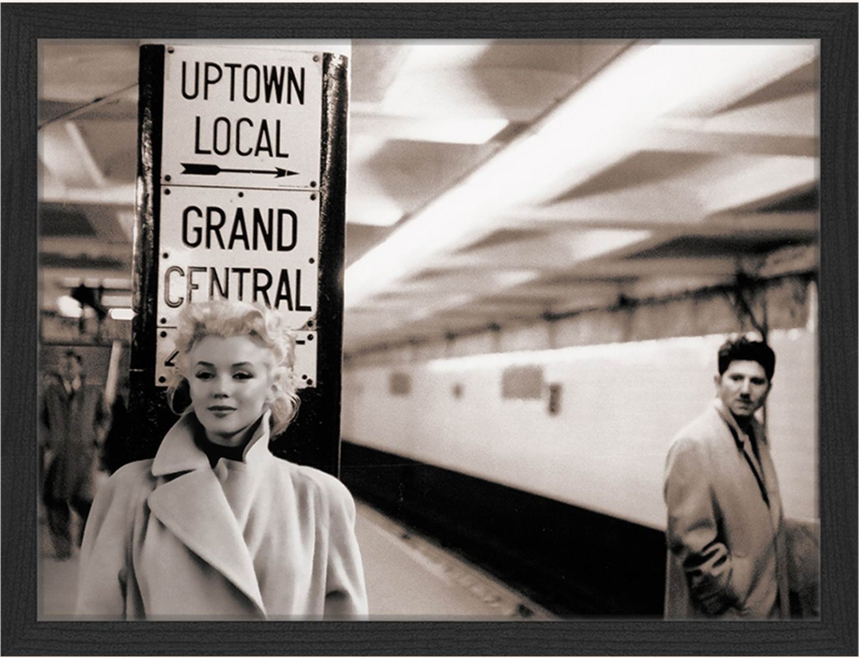 Any Image Wandbild Marilyn Monroe Mit Rahmen schwarz