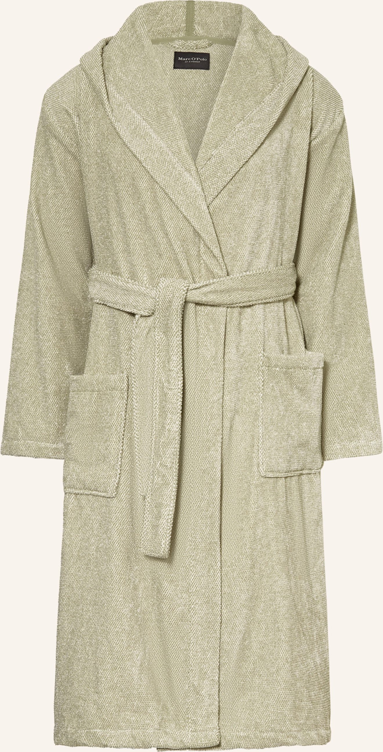 Marc O'polo Herren-Bademantel Mit Kapuze gruen