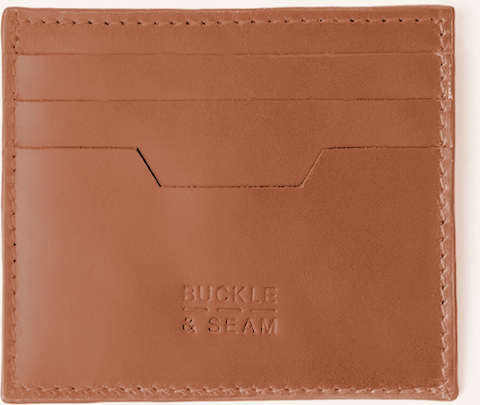 Buckle & Seam Kartenetui Sterling braun