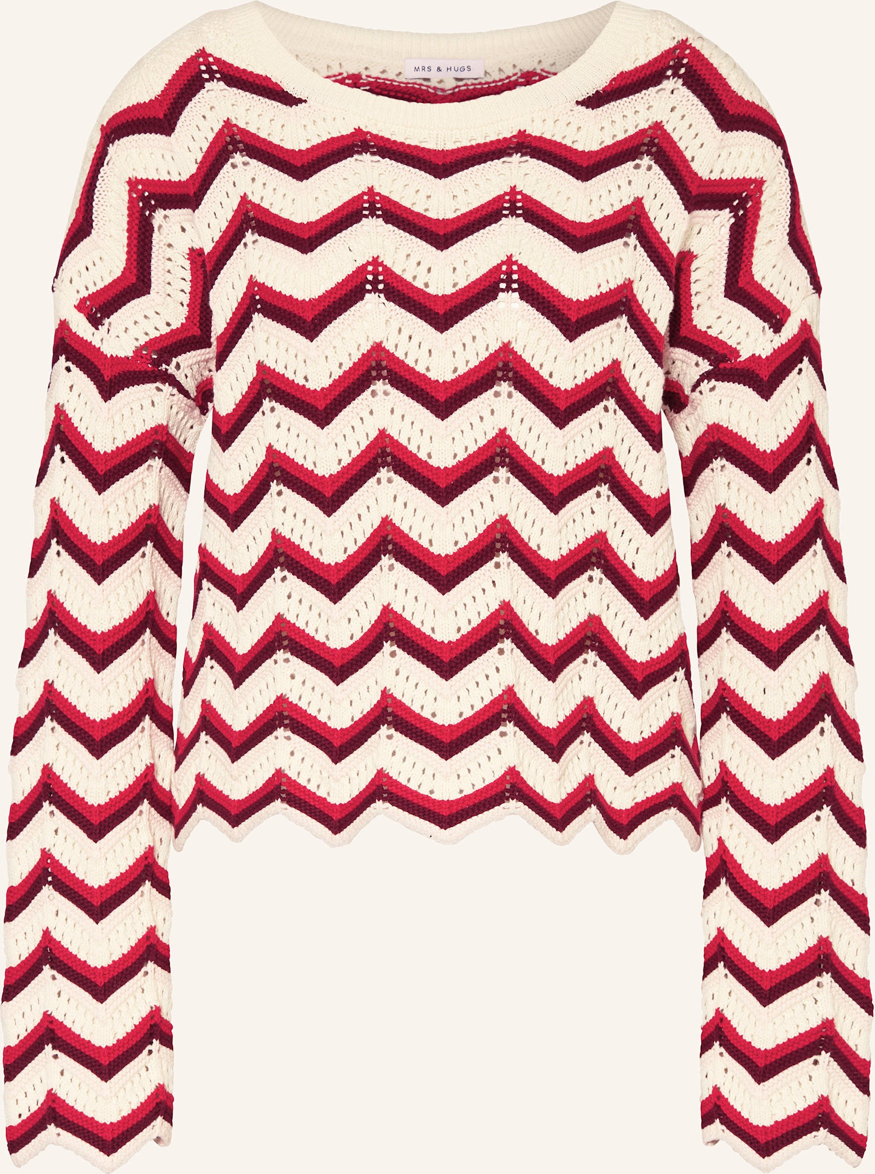 Mrs & Hugs Pullover rot