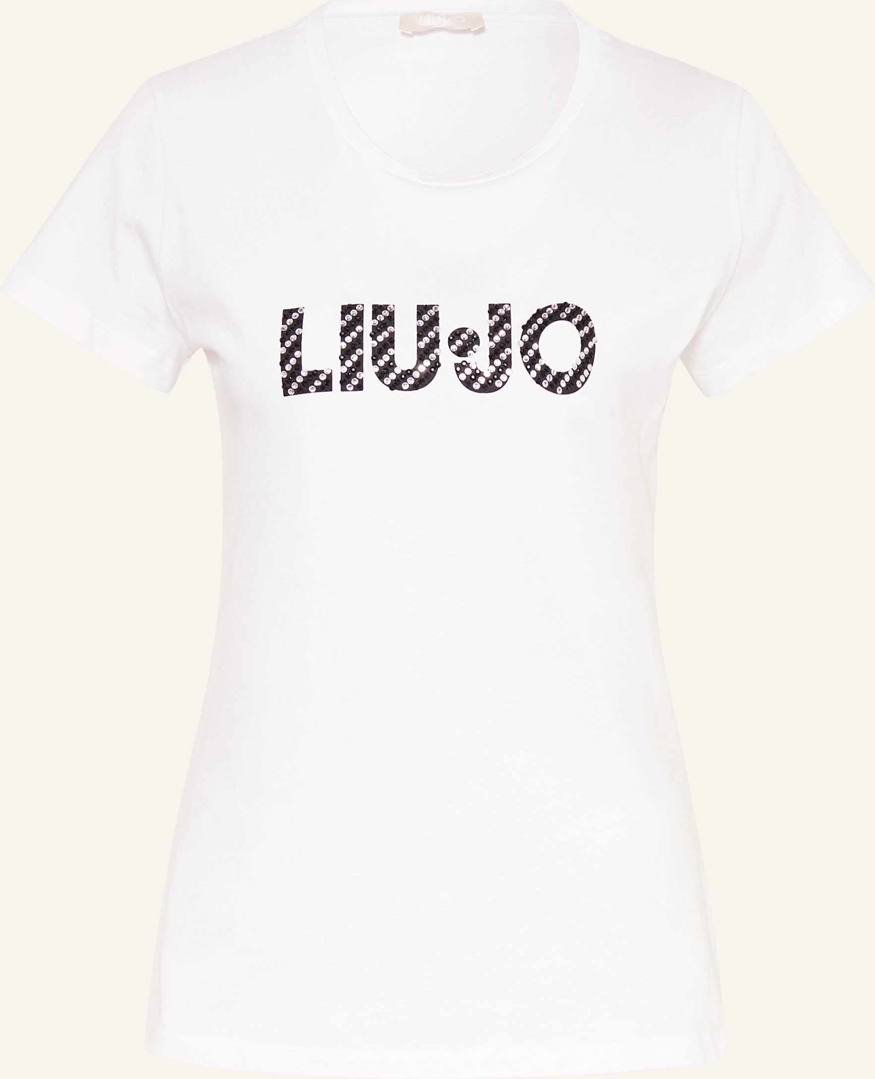 Liu Jo T-Shirt Mit Schmucksteinen weiss