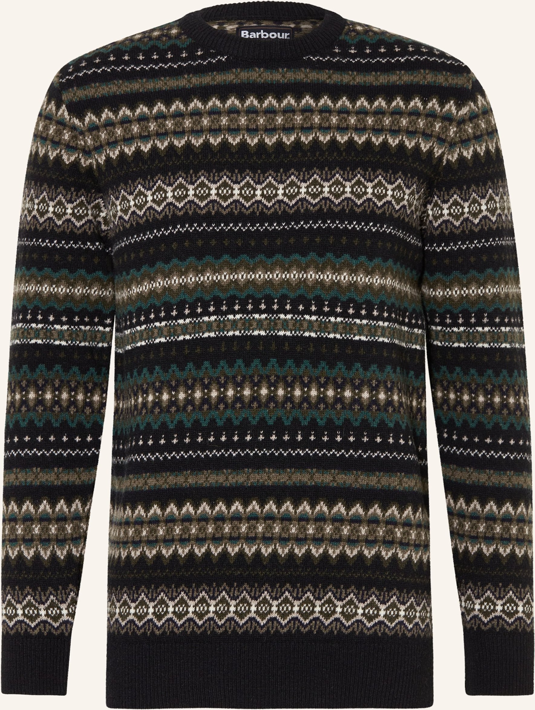 Barbour Pullover Case schwarz