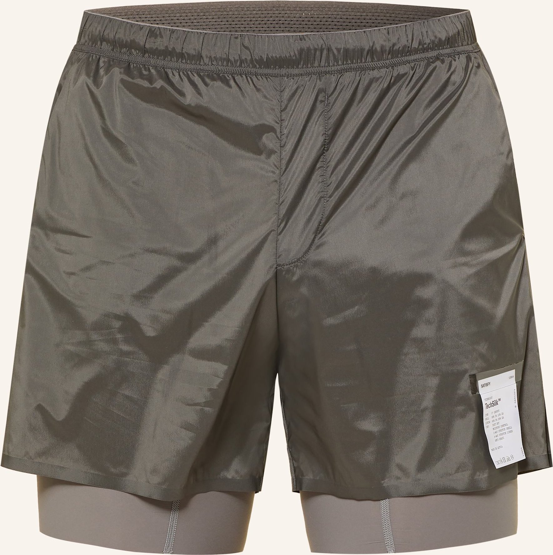 Thumbnail - Satisfy 2-in1-Laufshorts Techsilk™ gruen