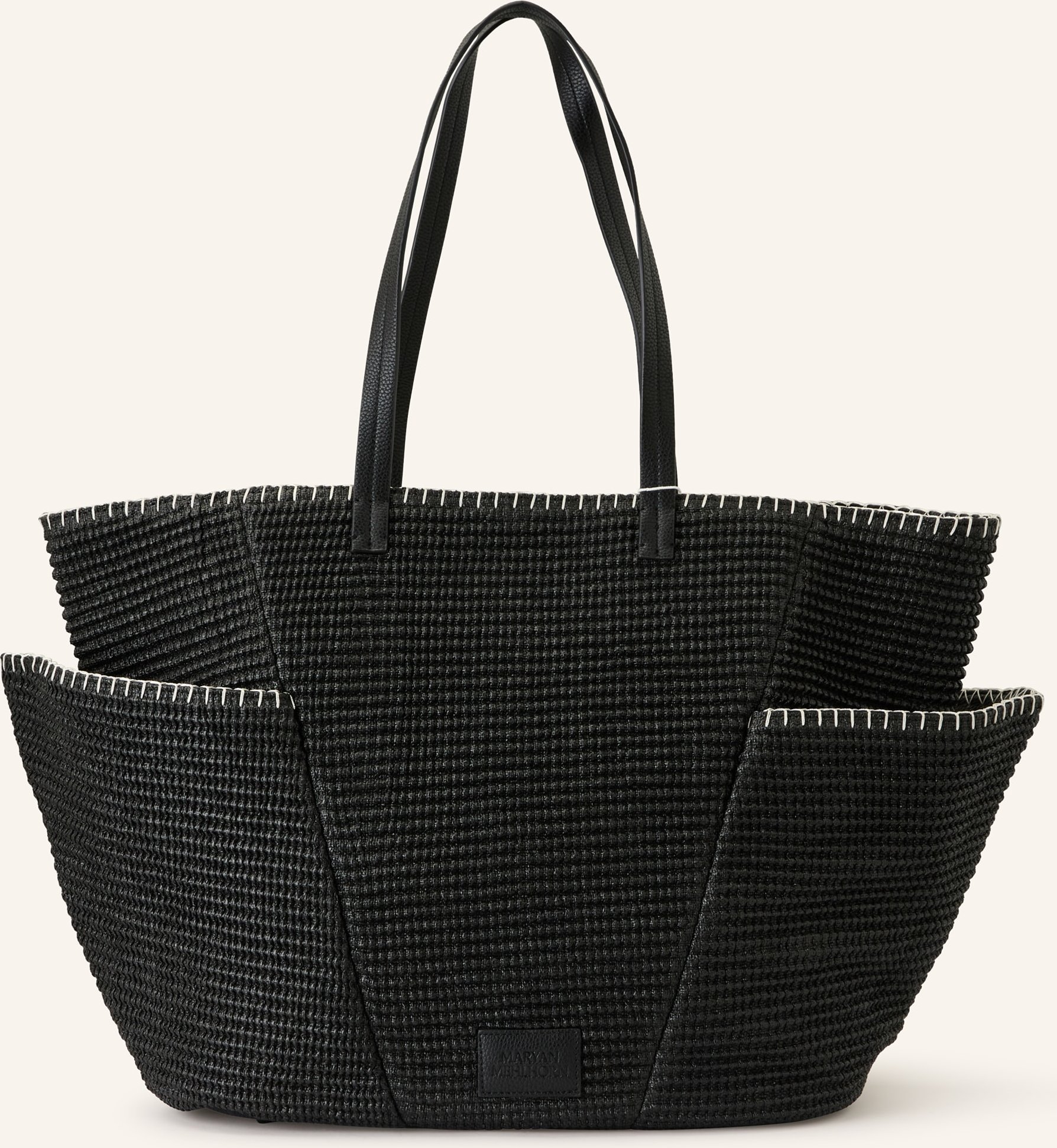 Maryan Mehlhorn Strandtasche Florascape schwarz