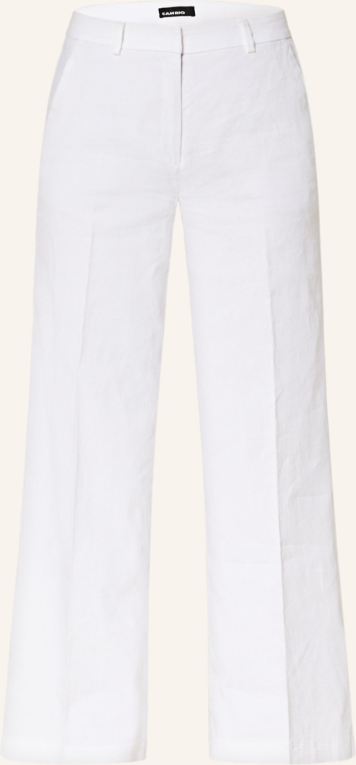 Cambio Marlenehose Mira Mit Leinen weiss
