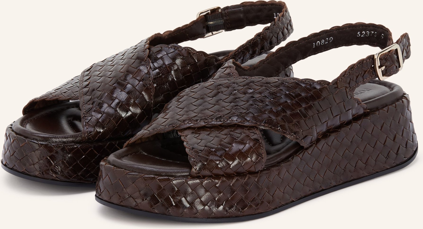 Pons Quintana Plateau-Sandalen braun