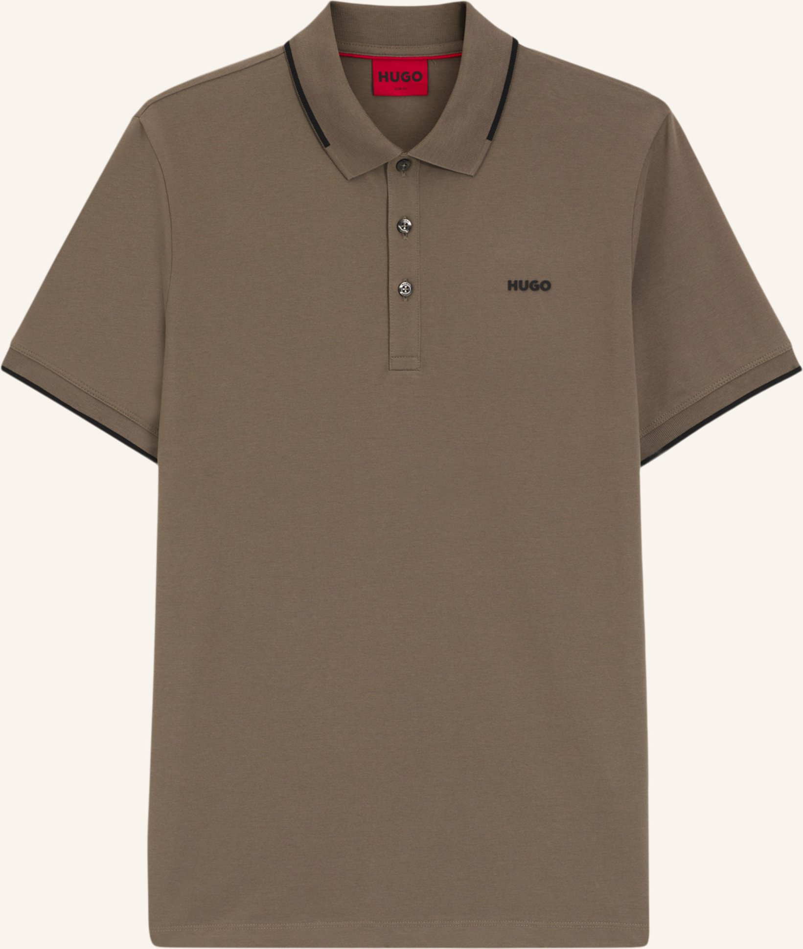 Hugo Poloshirt dinoso222 Slim Fit grau