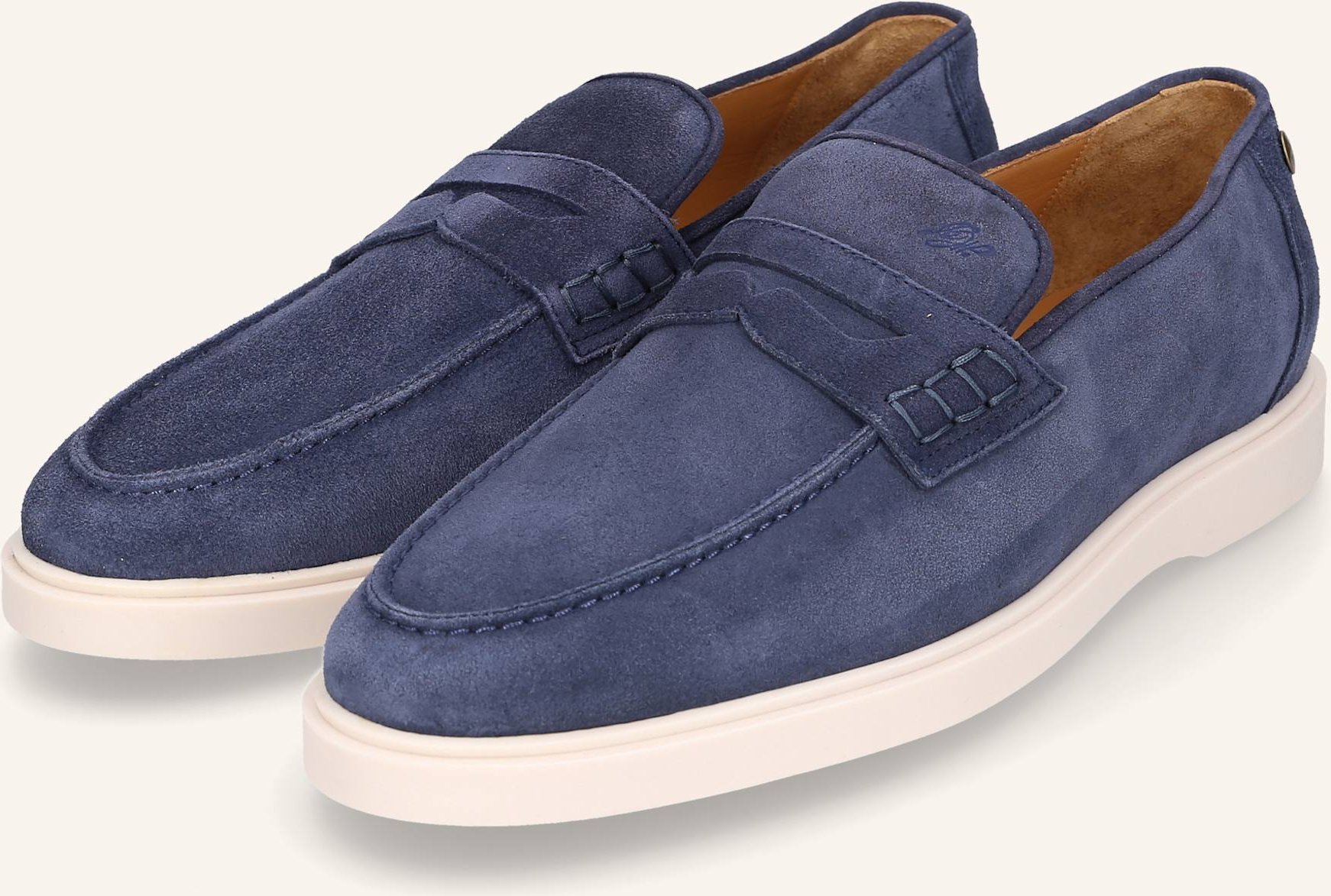 Heinrich Dinkelacker Loafer Genua Penny Loafer V blau