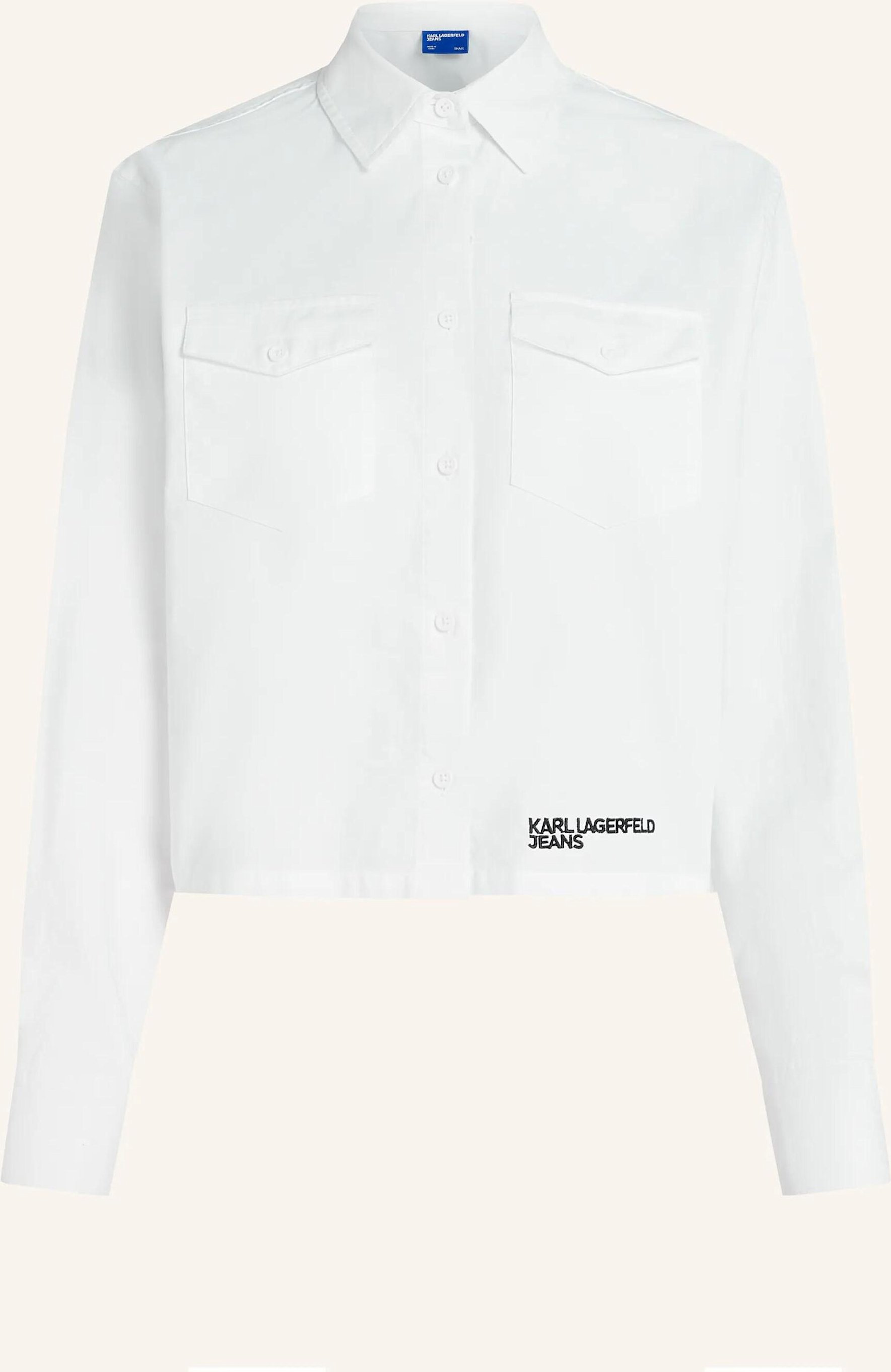 Karl Lagerfeld Jeans Bluse weiss