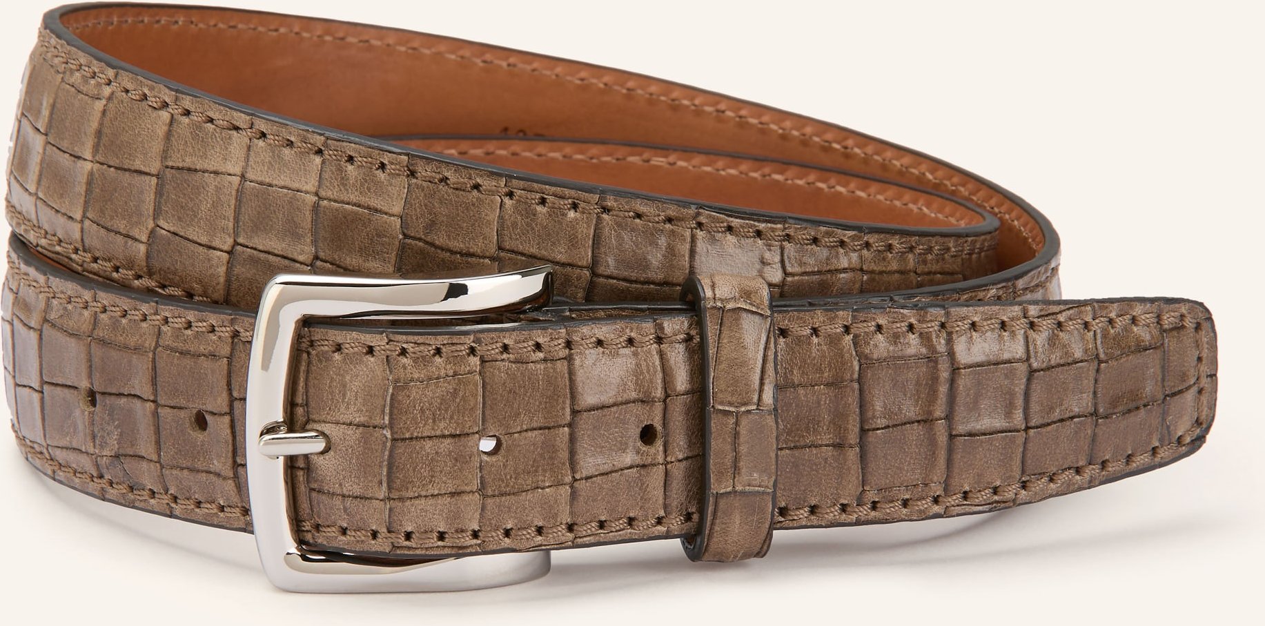 Reptile's House Ledergürtel Coco Nevada beige