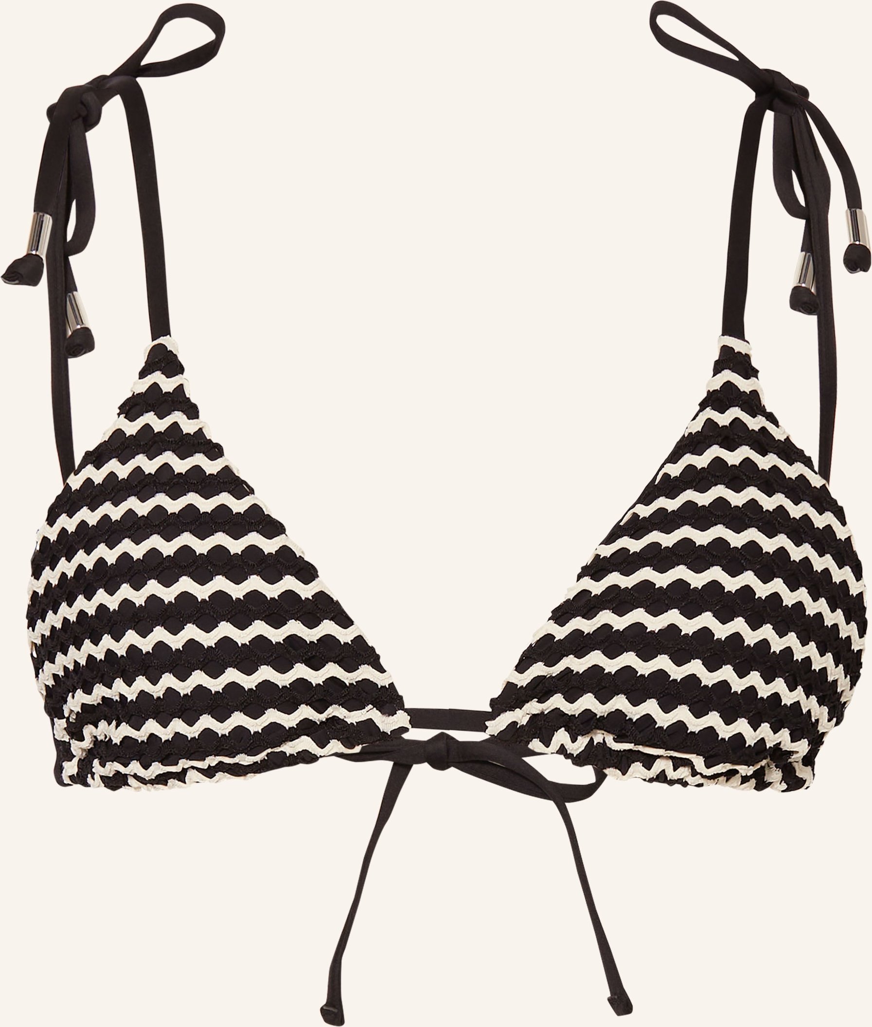 Seafolly Triangel-Bikini-Top Mesh Effect schwarz