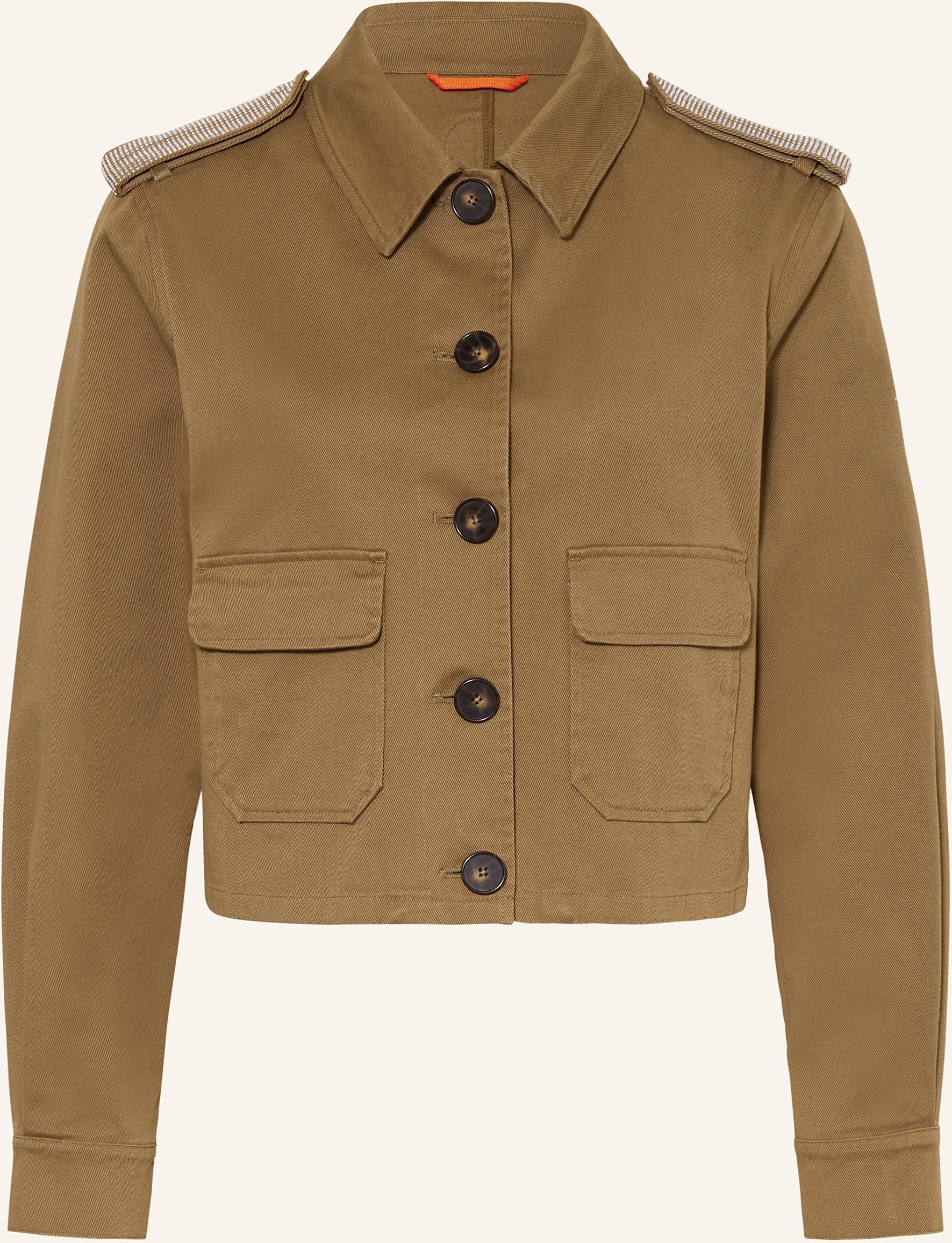 No.1 Como Kastenjacke Mit Schmucksteinen braun