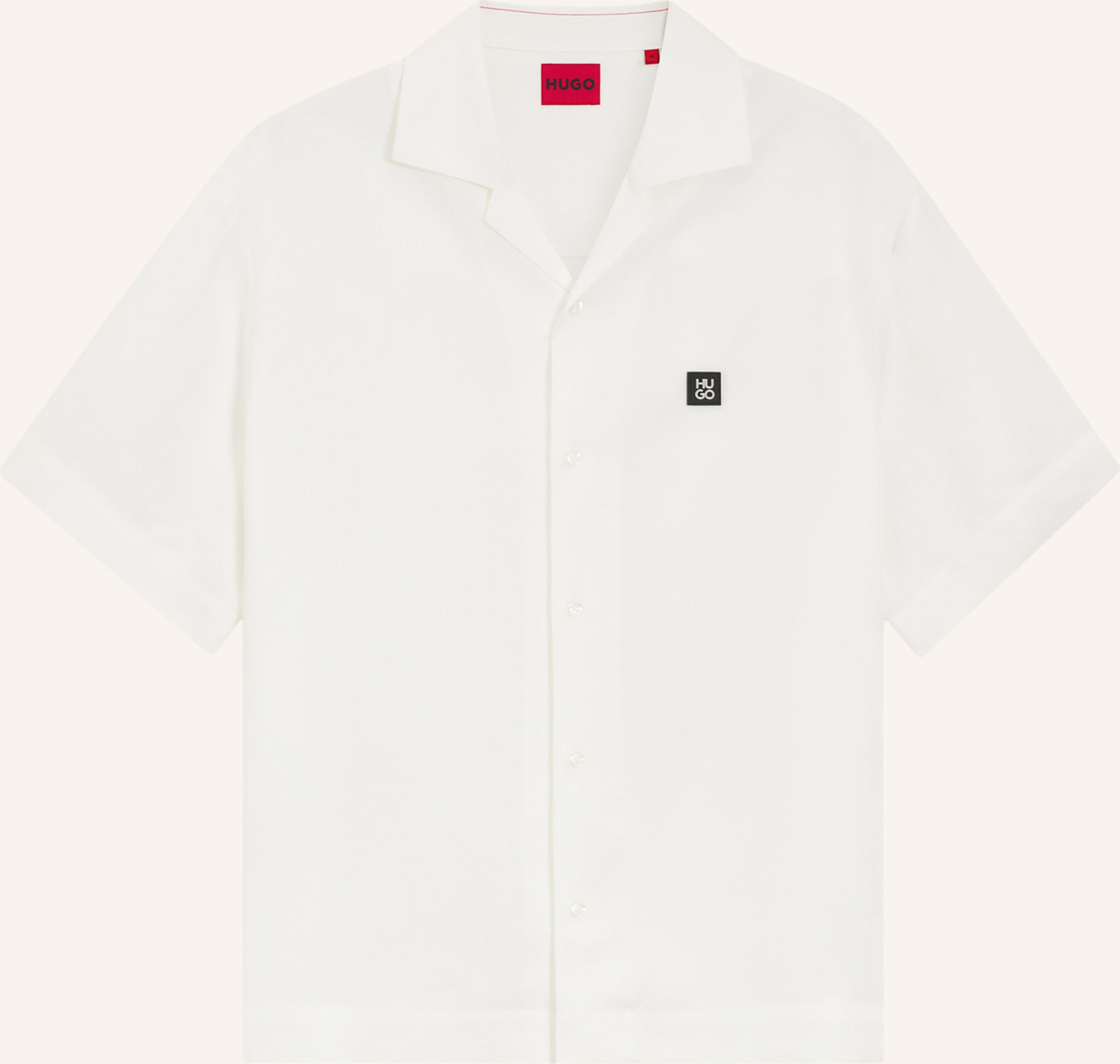 Hugo Casual Hemd Espino Oversize Fit beige