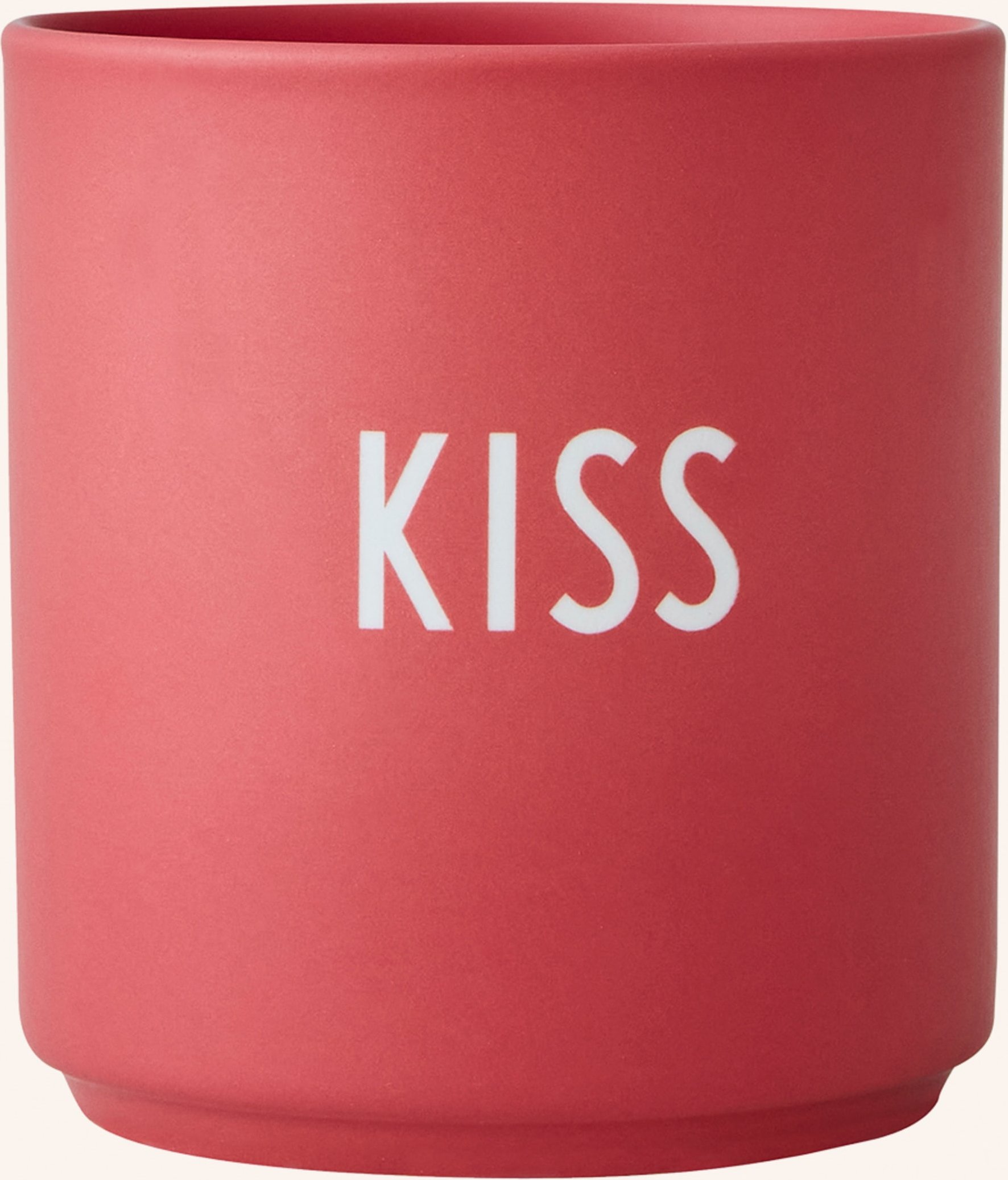 Design Letters Becher Kiss rot