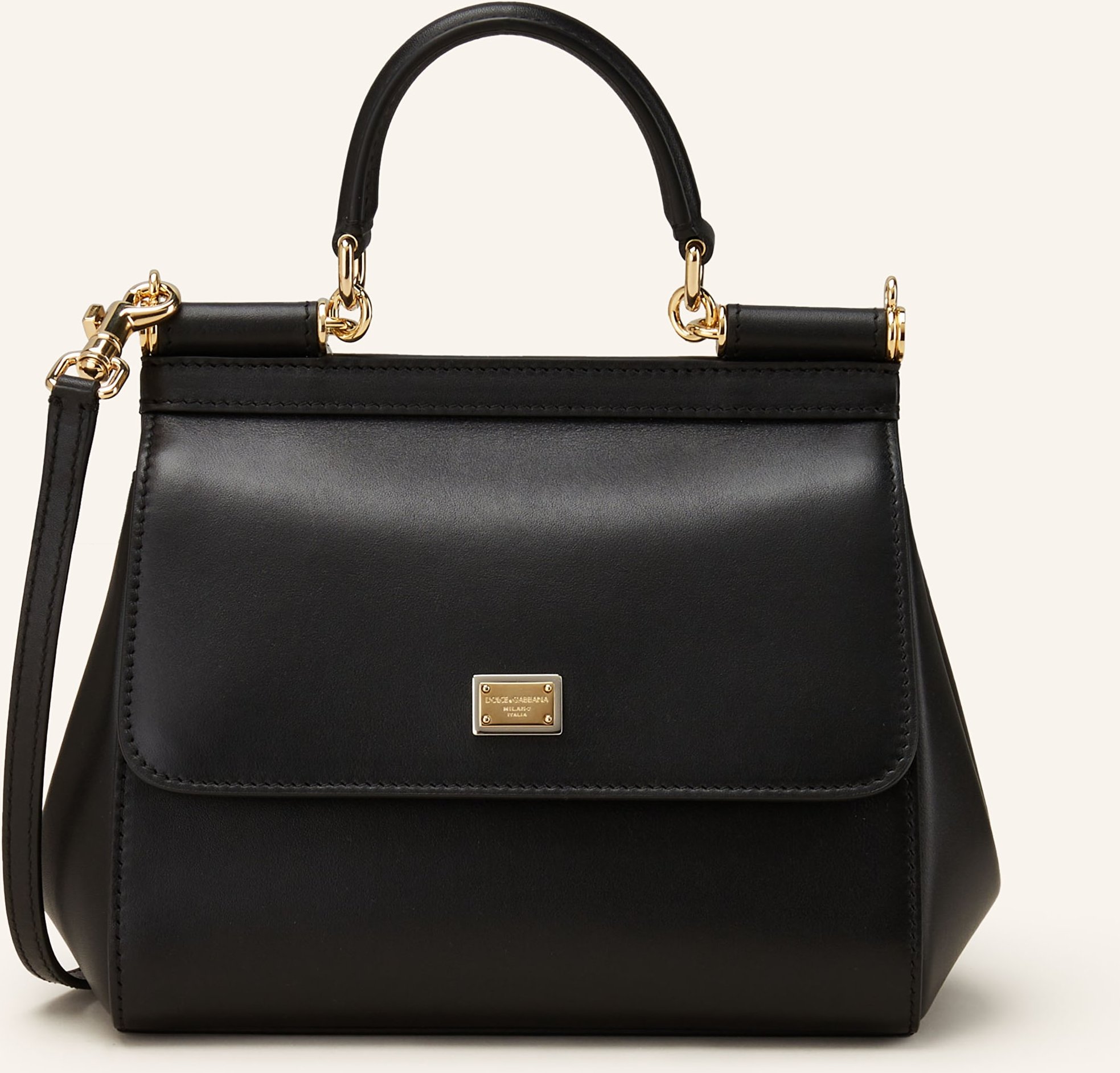 Dolce & Gabbana Handtasche Sicily Medium schwarz