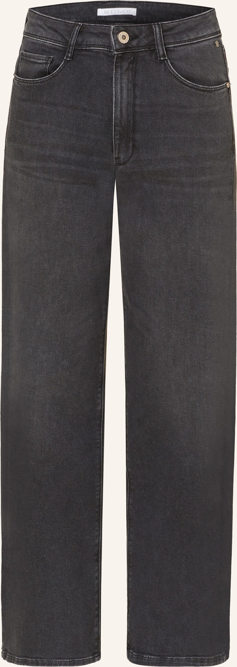 Betty&Co Wide Leg Jeans Maja grau