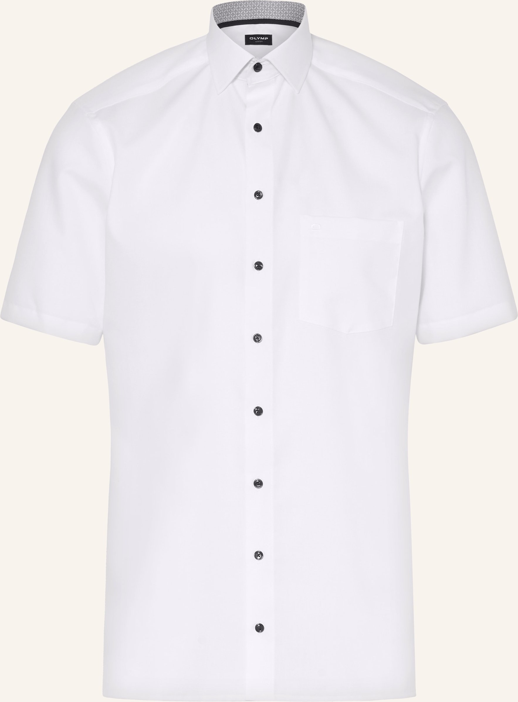 Olymp Kurzarm-Hemd Luxor Modern Fit weiss