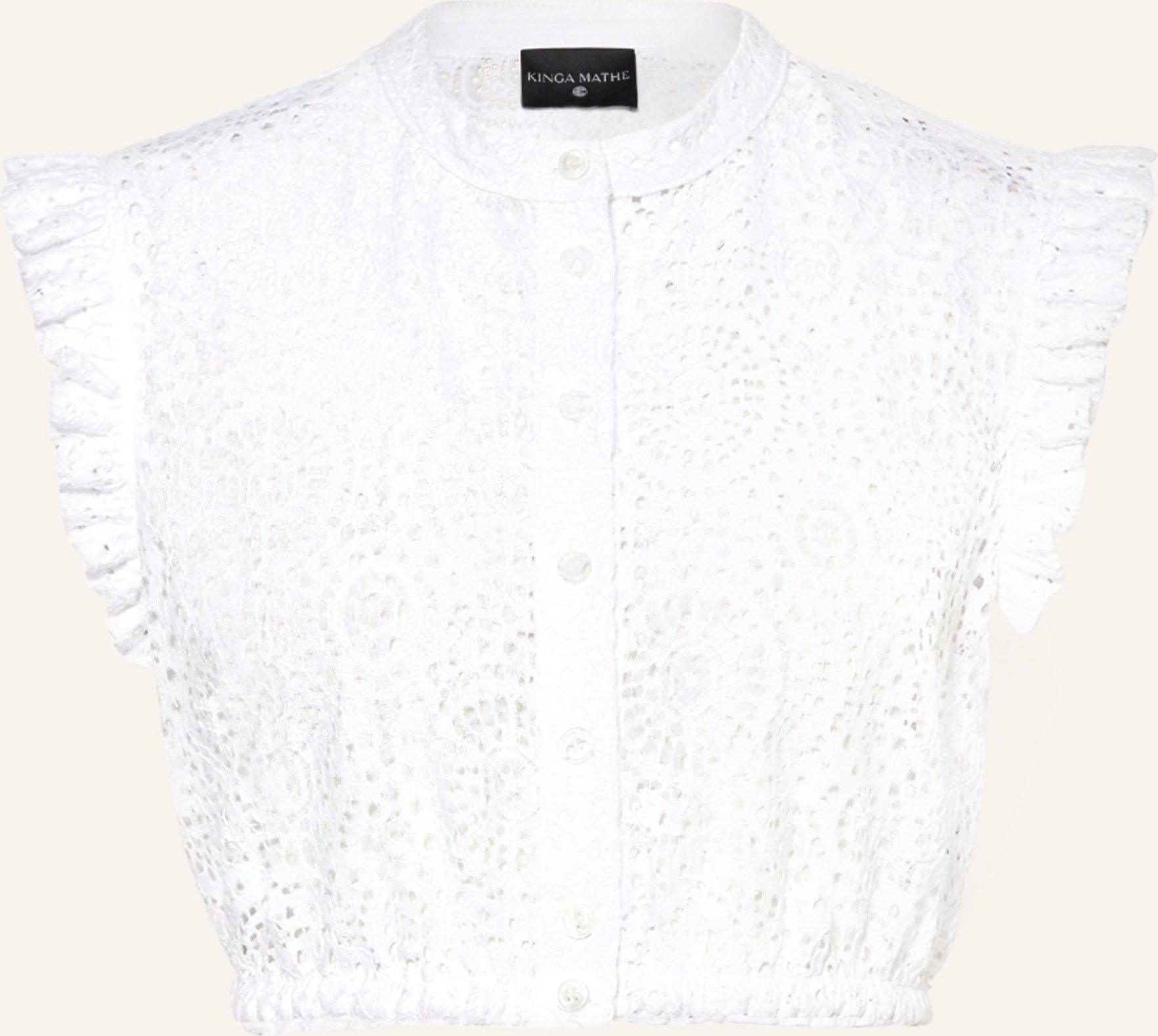 Kinga Mathe Dirndlbluse Emma Aus Spitze weiss