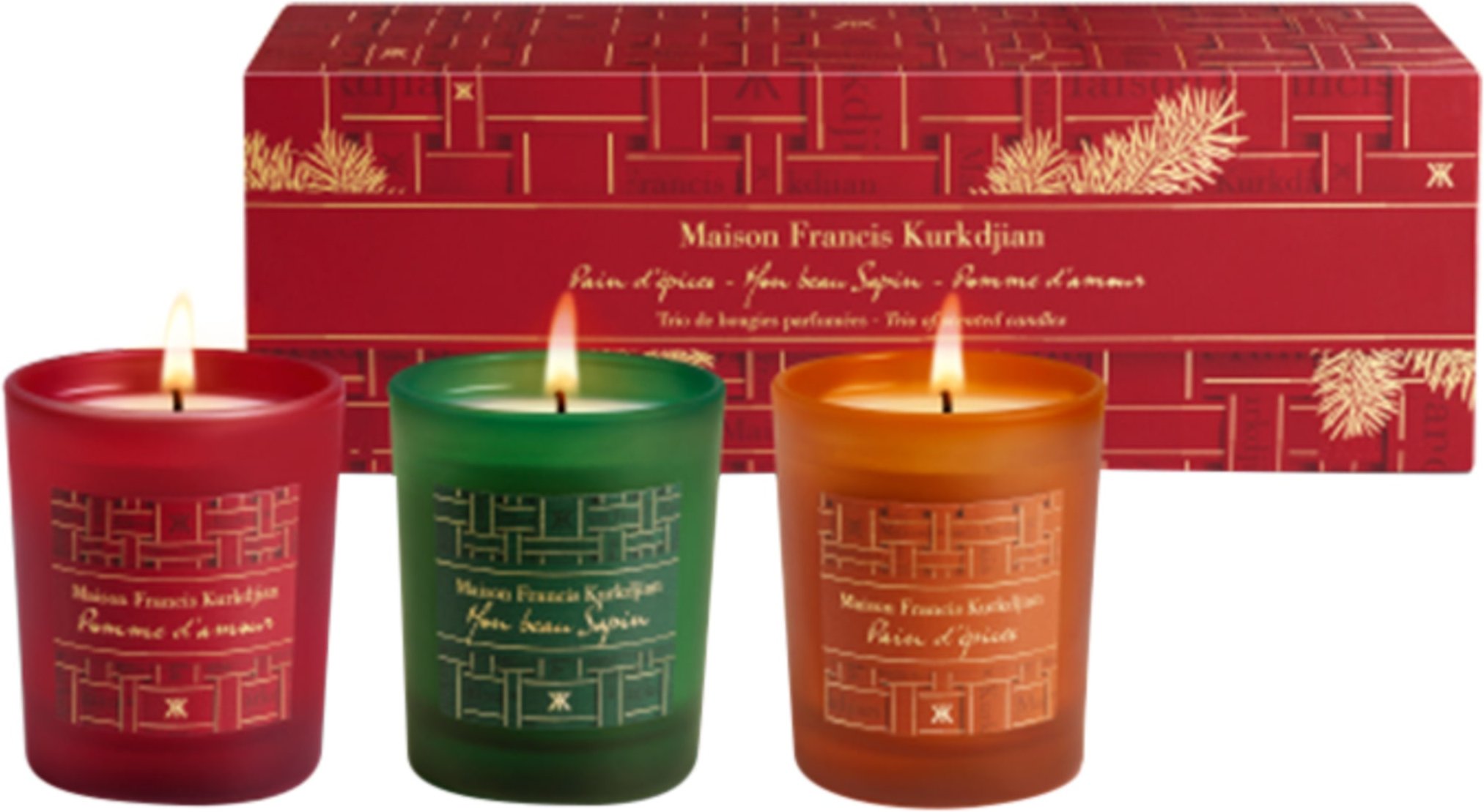 Maison Francis Kurkdjian Trio Candle Set Duftkerzen-Set 225 g