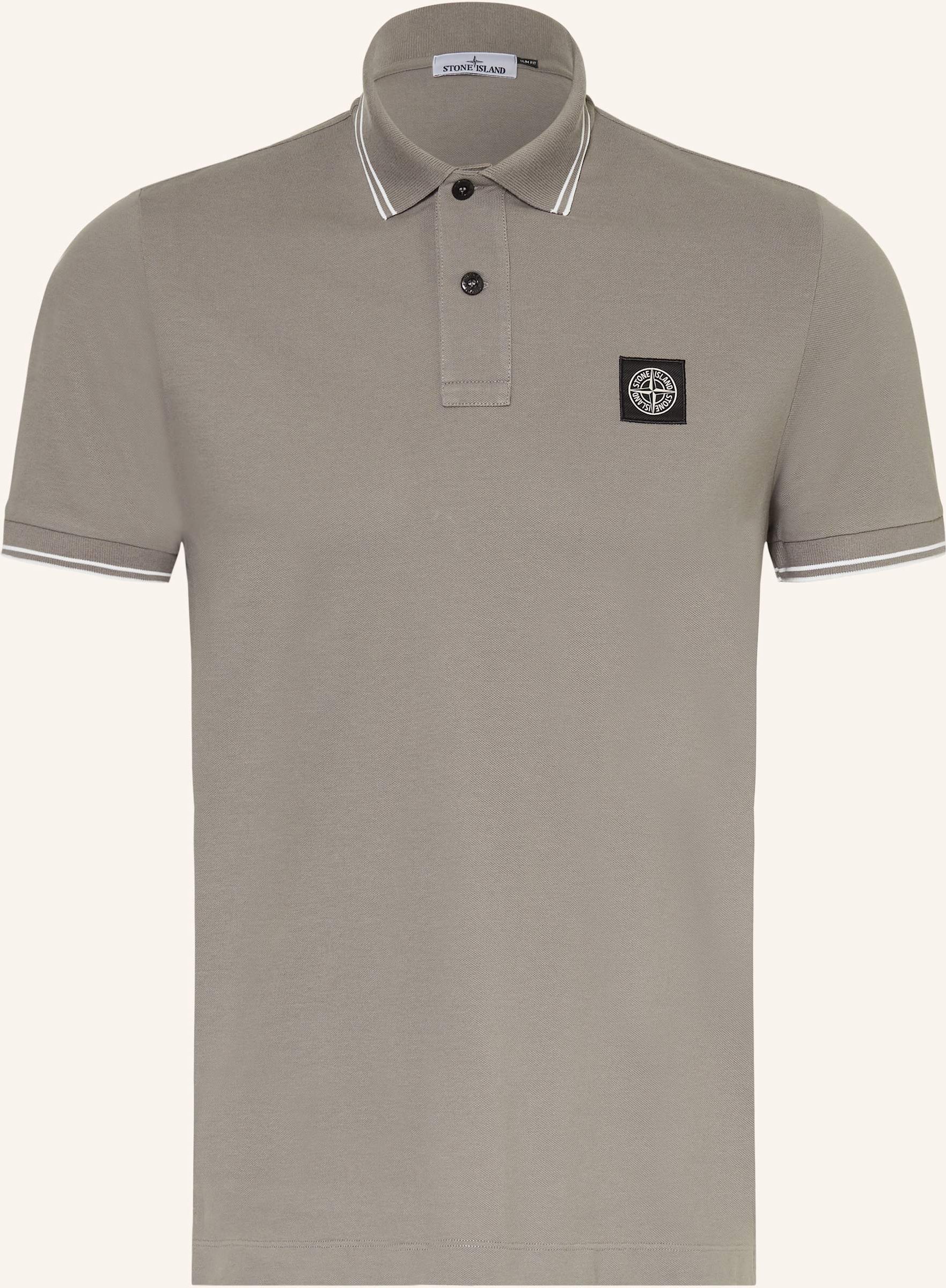 Stone Island Piqué-Poloshirt grau